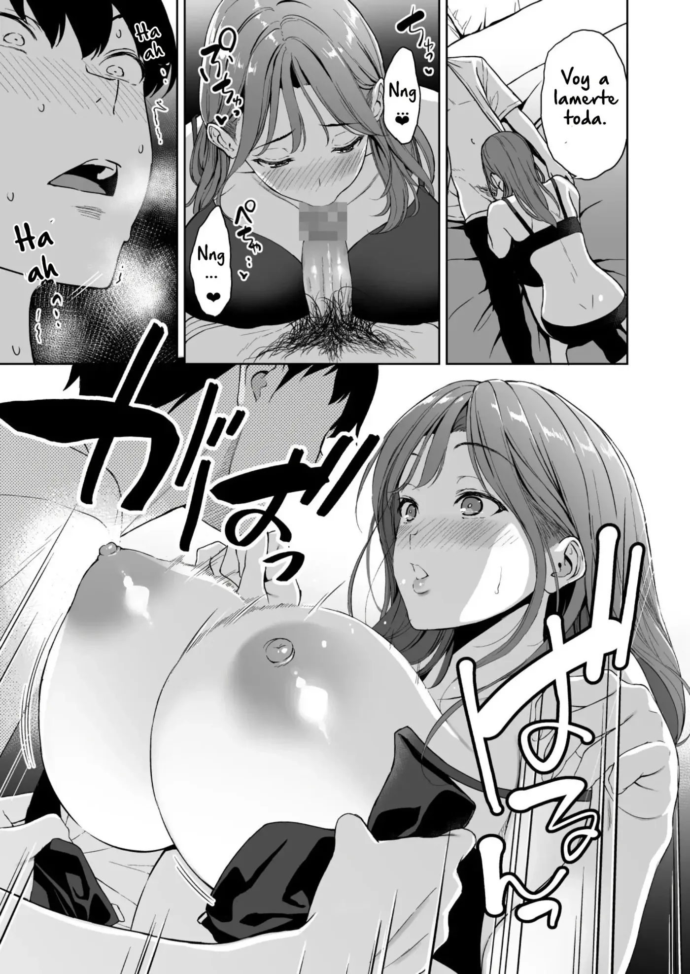 Binyuu no Kanojo ga Iru no ni Taisoubu no Bakunyuu ga Sasottekuru|Tengo una novia con unos pechos preciosos, pero la chica con pechos grandes del club de gimnasia me está tentando capítulo 1 página 48