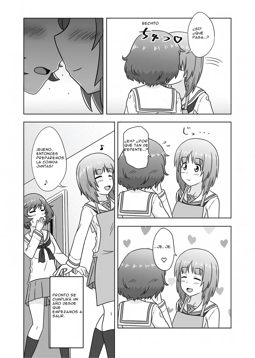 Miho/Yukari yuri erotic manga: "Nothing but Fun Times" capítulo 1 página 2