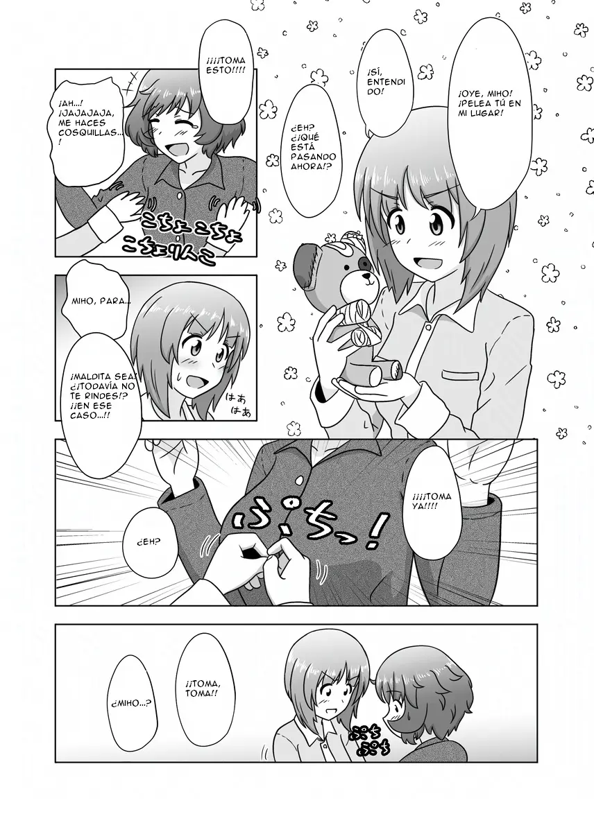 Miho/Yukari yuri erotic manga: "Nothing but Fun Times" capítulo 1 página 8