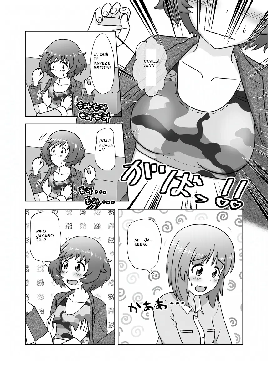 Miho/Yukari yuri erotic manga: "Nothing but Fun Times" capítulo 1 página 9