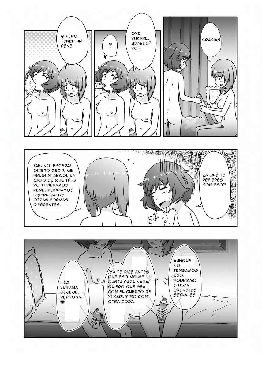 Miho/Yukari yuri erotic manga: "Nothing but Fun Times" capítulo 1 página 23
