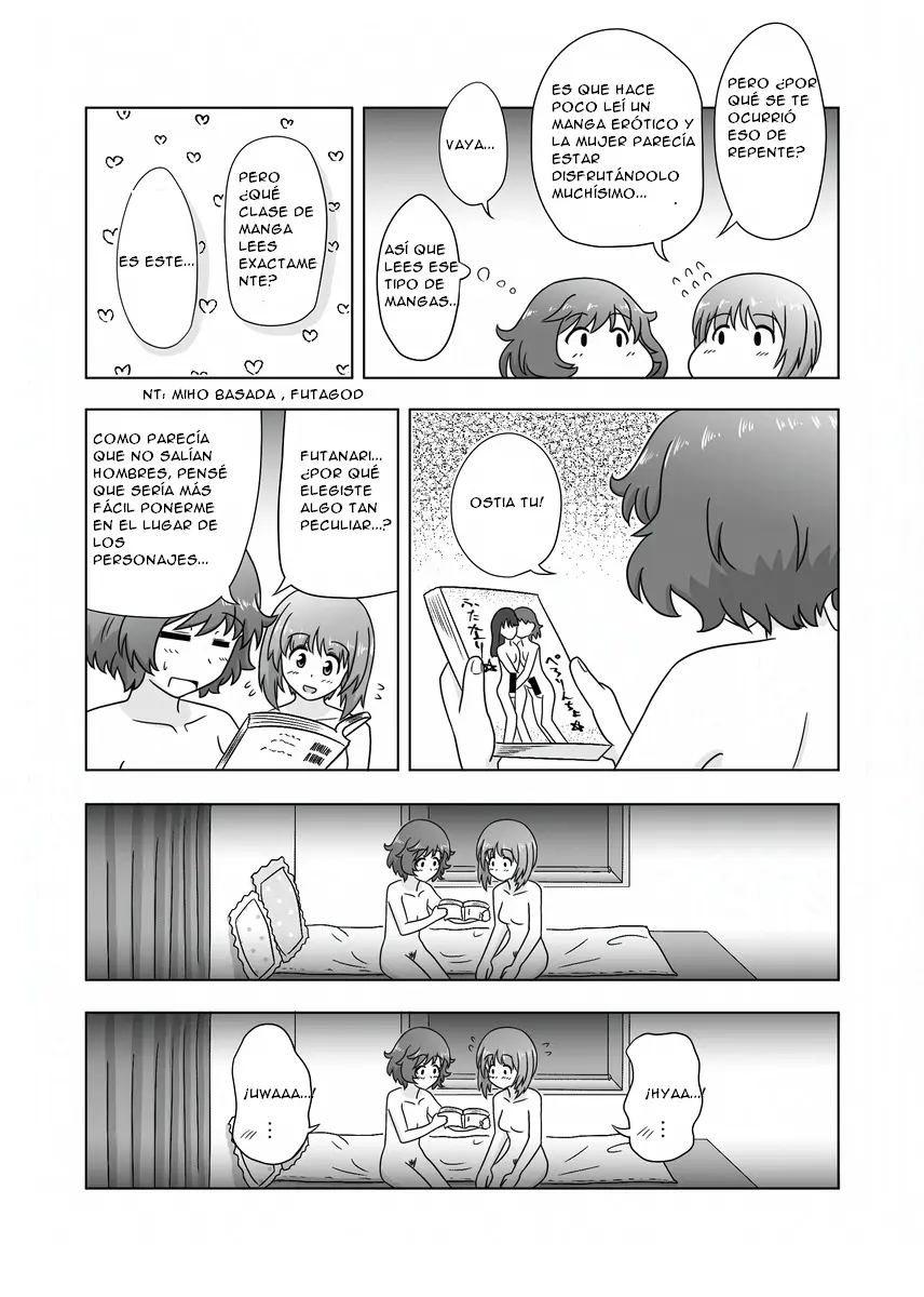 Miho/Yukari yuri erotic manga: "Nothing but Fun Times" capítulo 1 página 24