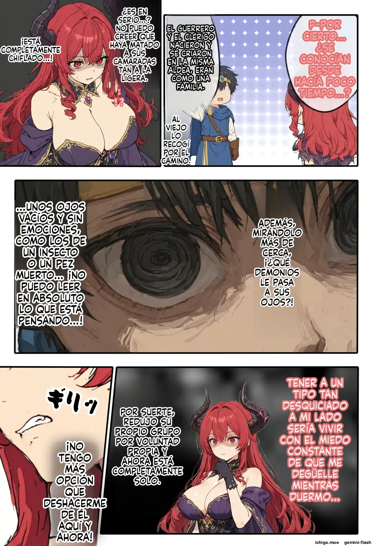 Kouman maou, hinjaku bonyuu kando kabin taishitsu ni sareru (Spanish) MTL capítulo 1 página 12