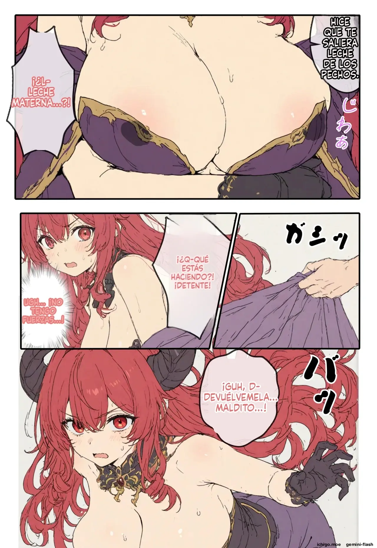 Kouman maou, hinjaku bonyuu kando kabin taishitsu ni sareru (Spanish) MTL capítulo 1 página 21