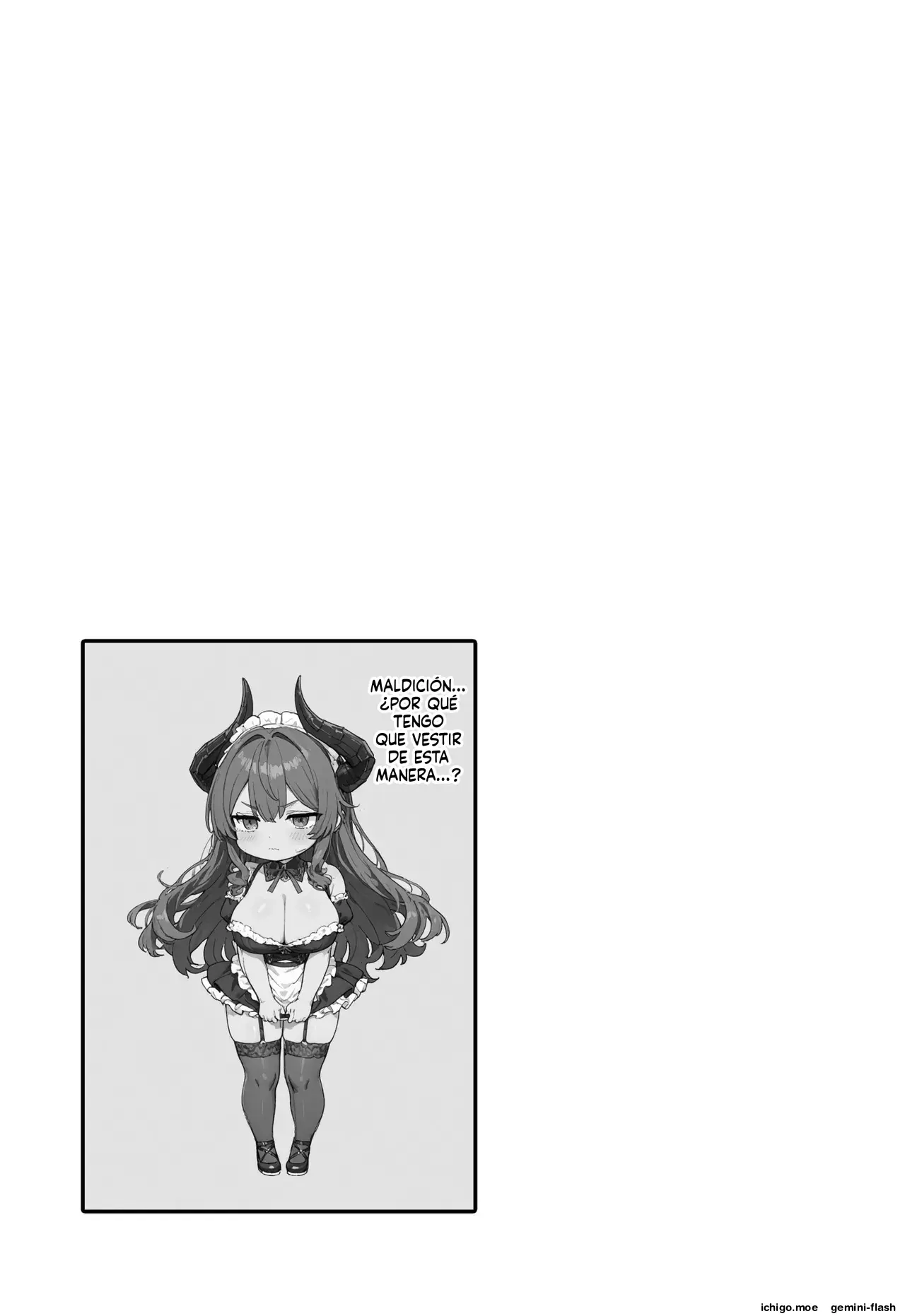 Kouman maou, hinjaku bonyuu kando kabin taishitsu ni sareru (Spanish) MTL capítulo 1 página 63