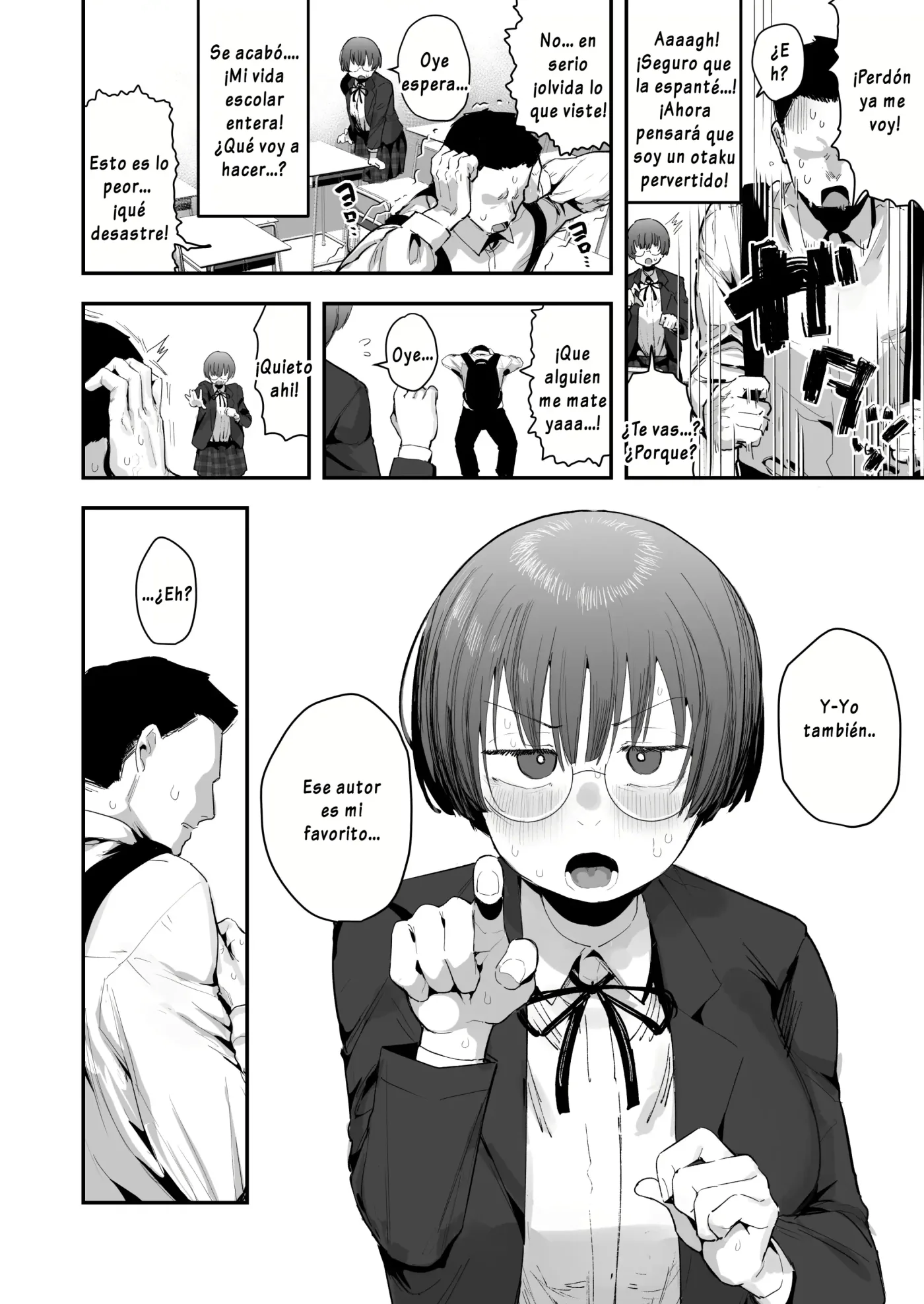 Bokutachi, Seiheki Friend. ~Onna Tomodachi no Aidokusho wa Ore no Daisuki na "Chin Kagi Ero Manga" deshita~｜Amigos de Fetichistas ~El Manga Favorito de mi Amiga Resultó ser del "Género Erótico Sobre oler Penes" que Tanto me Gusta~ capítulo 1 página 5