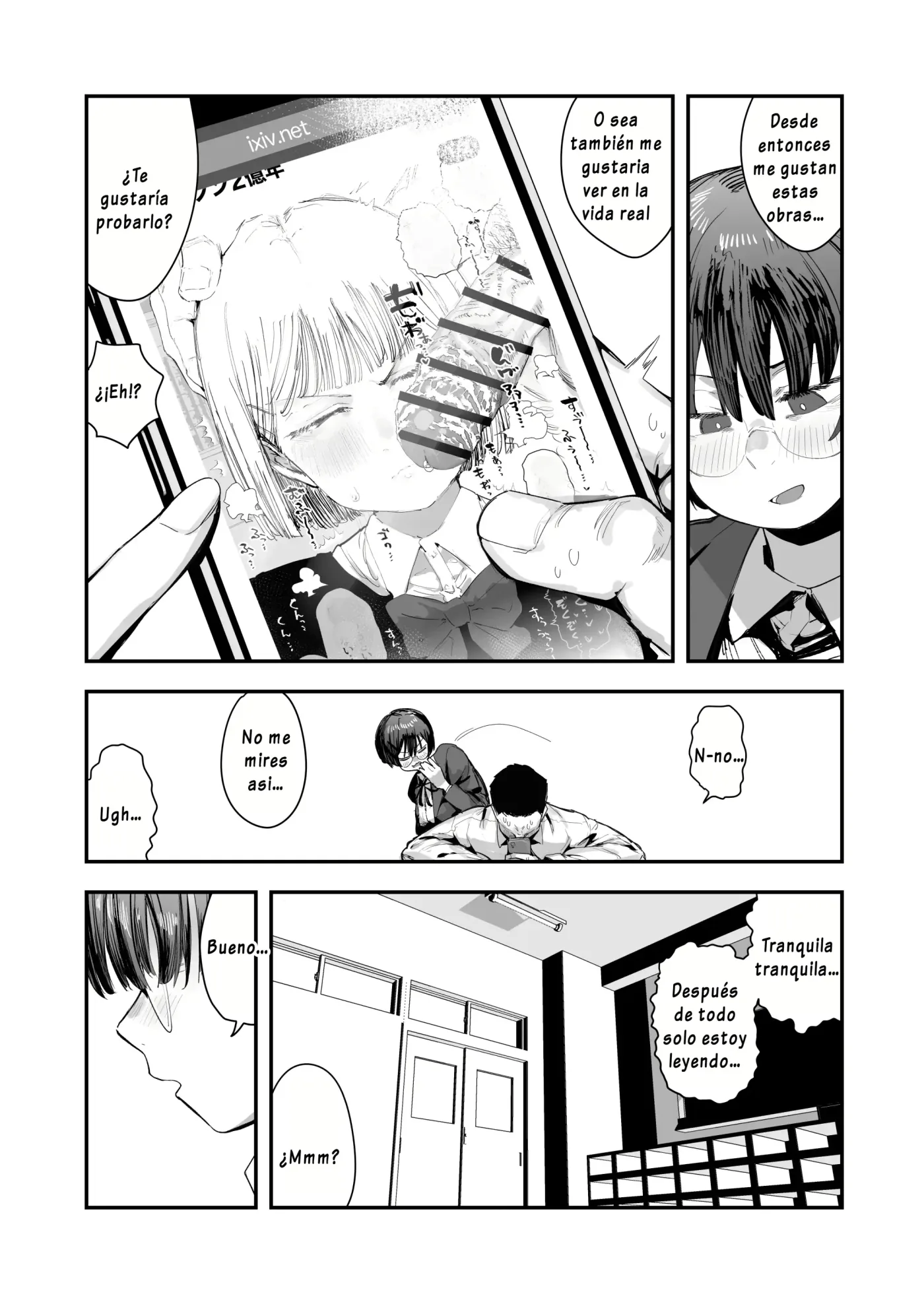 Bokutachi, Seiheki Friend. ~Onna Tomodachi no Aidokusho wa Ore no Daisuki na "Chin Kagi Ero Manga" deshita~｜Amigos de Fetichistas ~El Manga Favorito de mi Amiga Resultó ser del "Género Erótico Sobre oler Penes" que Tanto me Gusta~ capítulo 1 página 7
