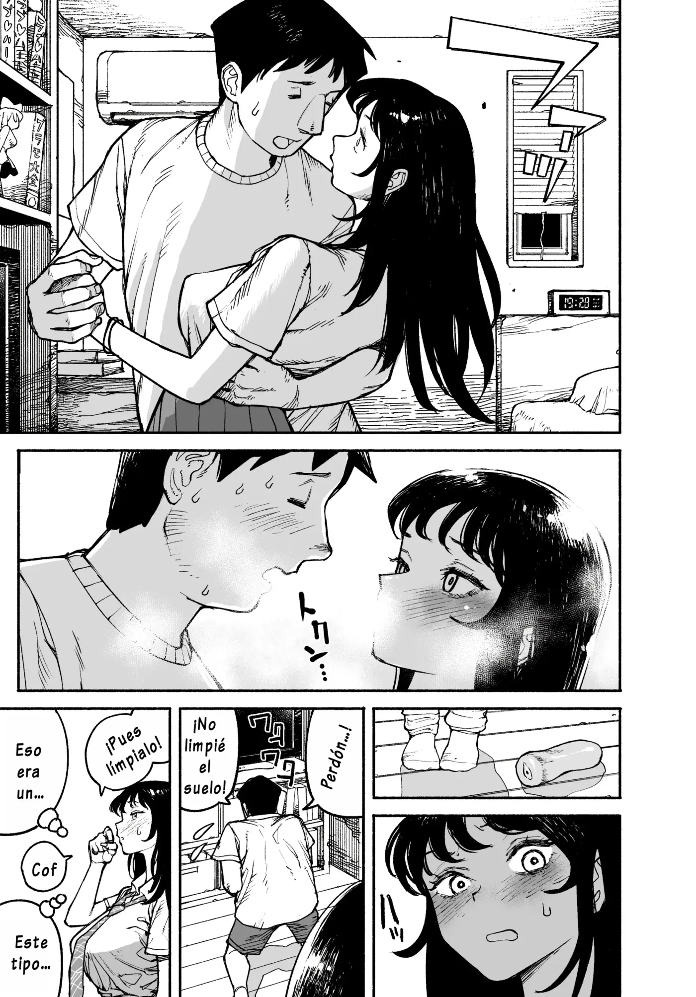 Gyaru ga Tomari ni Kita node Nakadashi Hachi Sasete Moratta Hanashi.|Una Gyaru Vino a Pasar la Noche y Acabé Dentro de Ella. capítulo 1 página 9