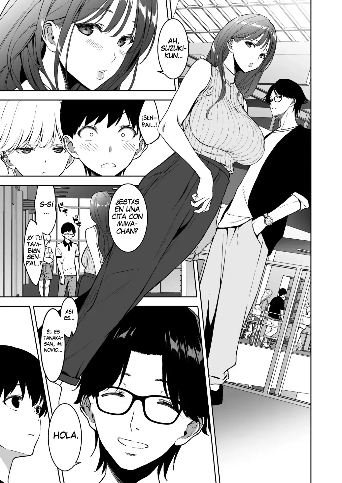Binyuu no Kanojo ga Iru no ni Taisoubu no Bakunyuu ga Sasottekuru｜Tengo una novia con unos pechos preciosos, pero la chica con pechos grandes del club de gimnasia me está tentando capítulo 1 página 12