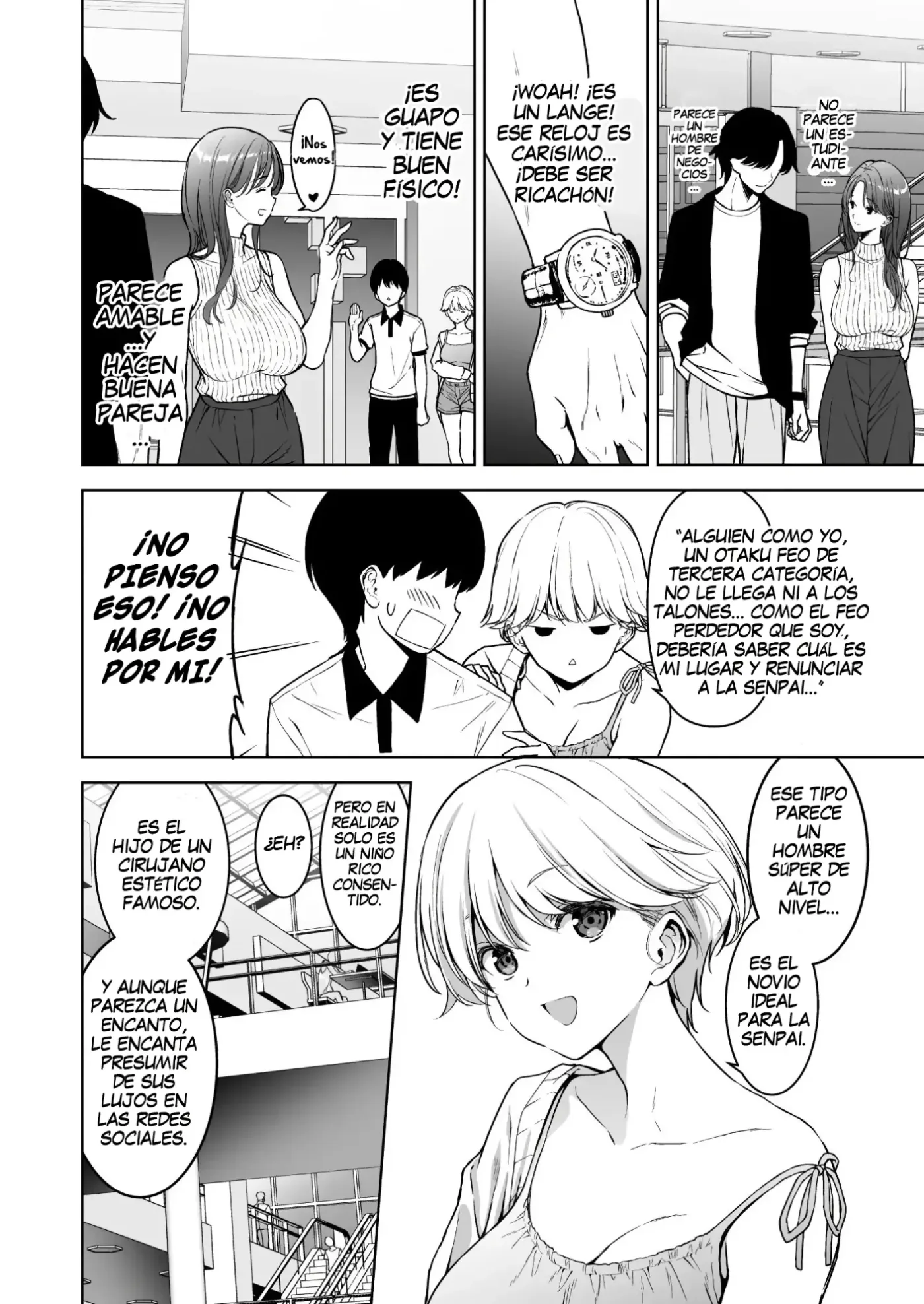 Binyuu no Kanojo ga Iru no ni Taisoubu no Bakunyuu ga Sasottekuru｜Tengo una novia con unos pechos preciosos, pero la chica con pechos grandes del club de gimnasia me está tentando capítulo 1 página 13