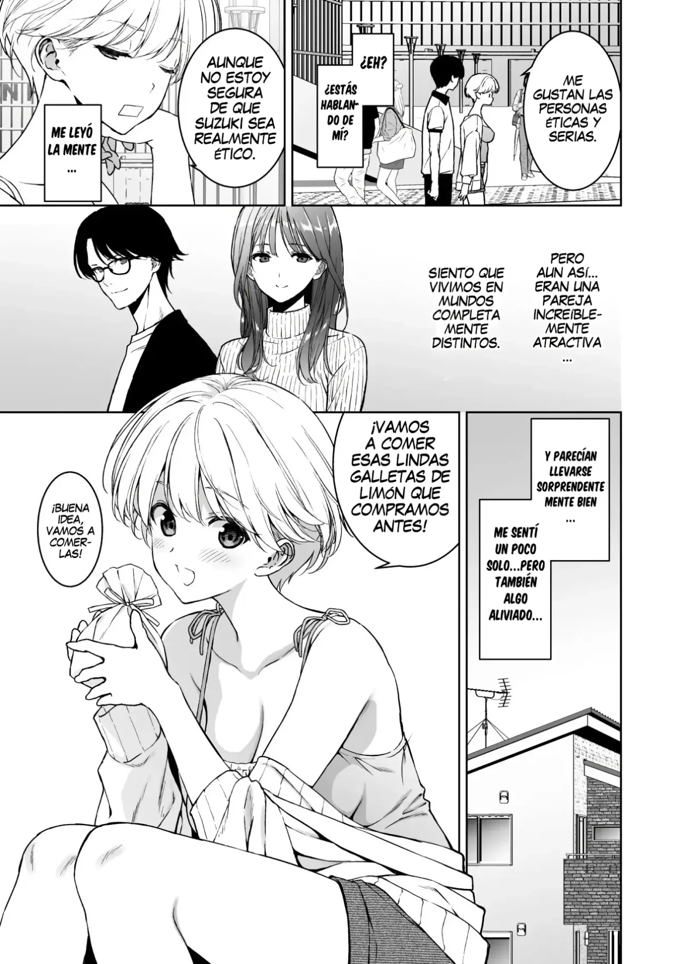 Binyuu no Kanojo ga Iru no ni Taisoubu no Bakunyuu ga Sasottekuru｜Tengo una novia con unos pechos preciosos, pero la chica con pechos grandes del club de gimnasia me está tentando capítulo 1 página 14