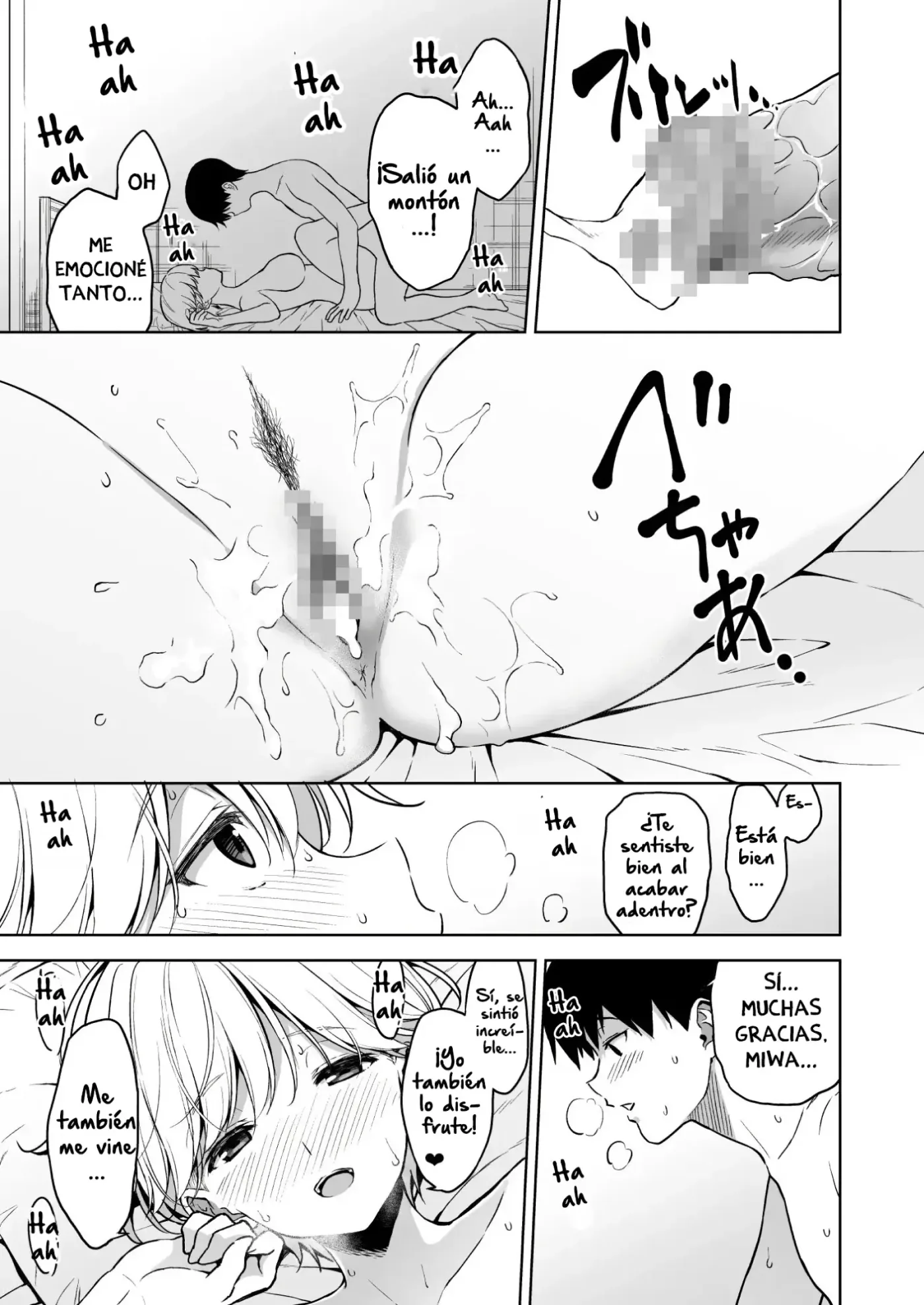 Binyuu no Kanojo ga Iru no ni Taisoubu no Bakunyuu ga Sasottekuru｜Tengo una novia con unos pechos preciosos, pero la chica con pechos grandes del club de gimnasia me está tentando capítulo 1 página 36