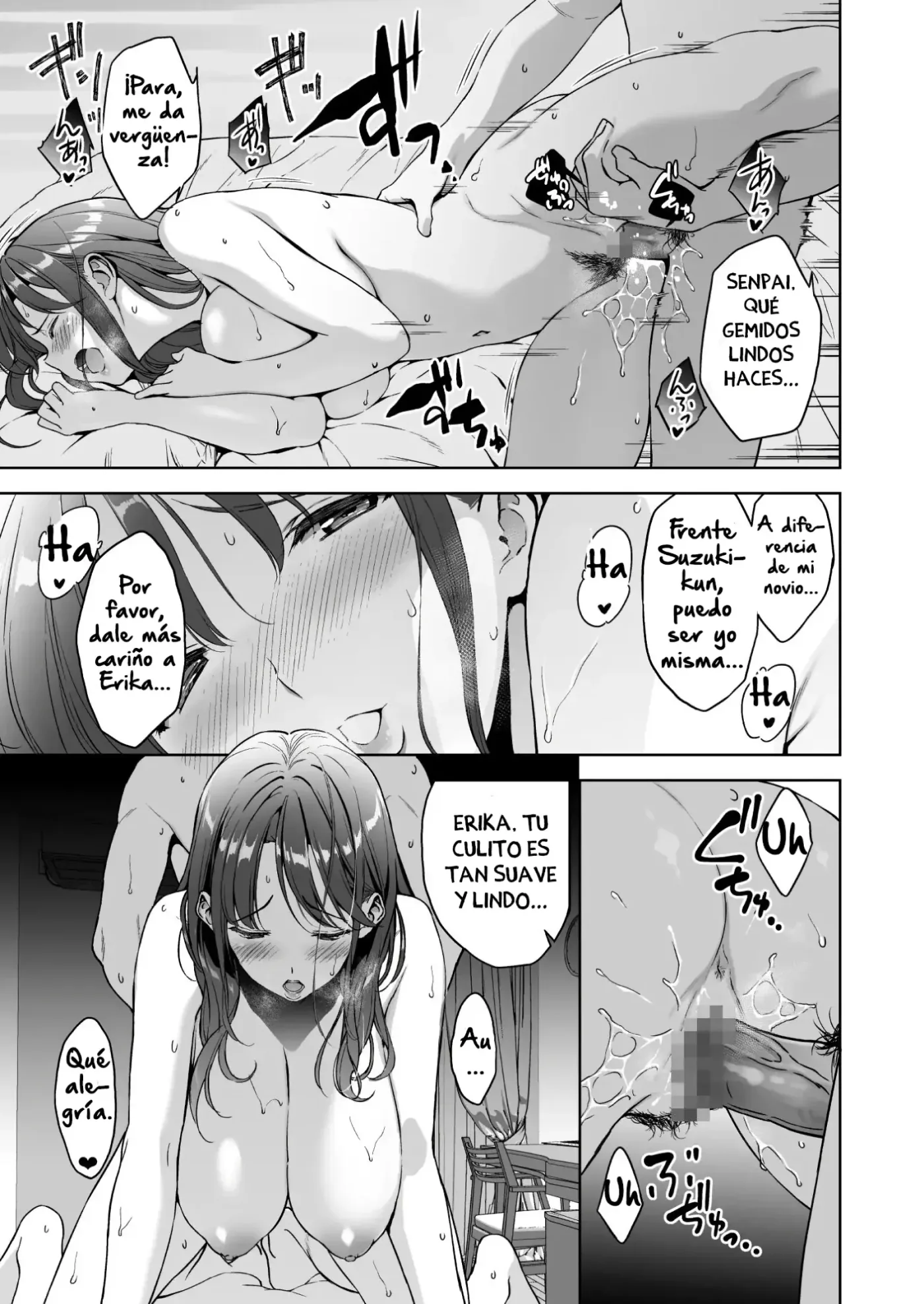 Binyuu no Kanojo ga Iru no ni Taisoubu no Bakunyuu ga Sasottekuru｜Tengo una novia con unos pechos preciosos, pero la chica con pechos grandes del club de gimnasia me está tentando capítulo 1 página 76