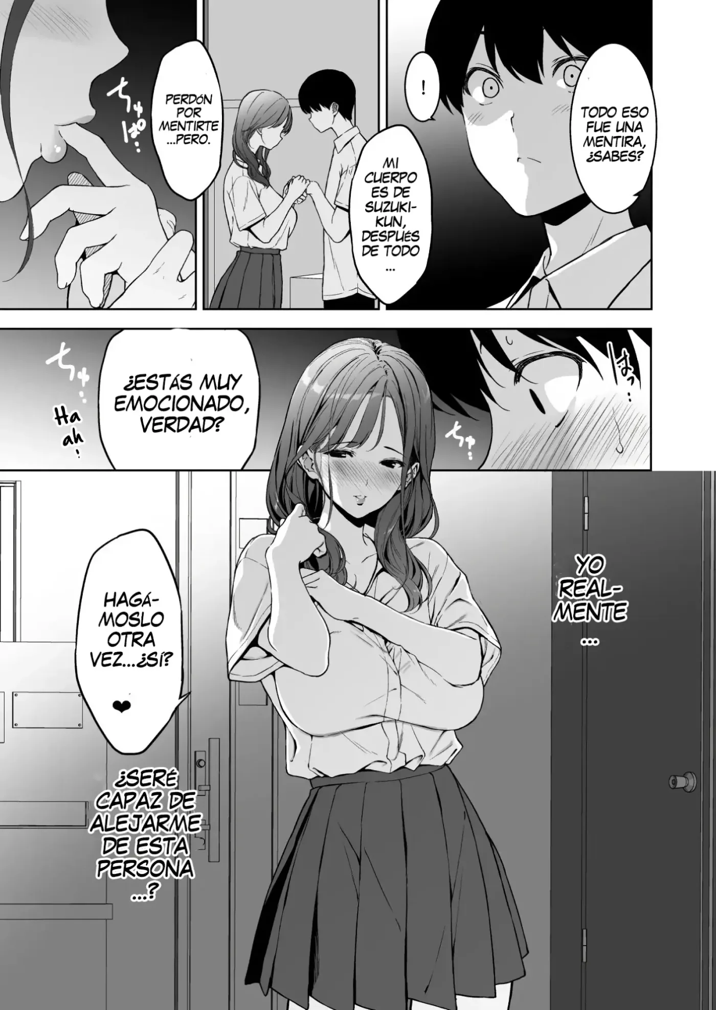 Binyuu no Kanojo ga Iru no ni Taisoubu no Bakunyuu ga Sasottekuru｜Tengo una novia con unos pechos preciosos, pero la chica con pechos grandes del club de gimnasia me está tentando capítulo 1 página 84