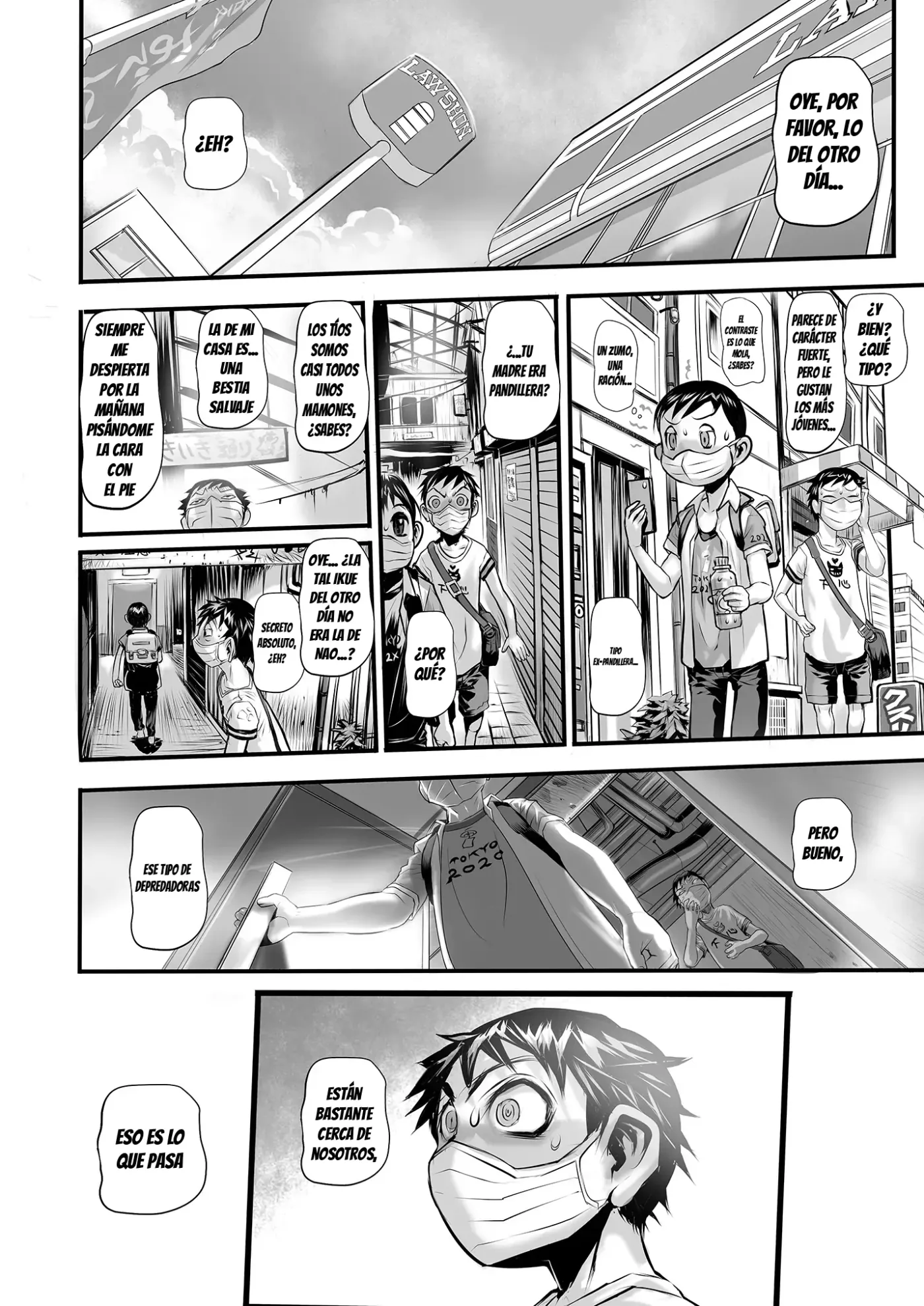 Una historia sobre una mujer mayor lasciva y ninfómana que -pese a las preocupaciones sobre la higiene- nos permite hacer con ella lo que queramos al aire libre capítulo 1 página 33