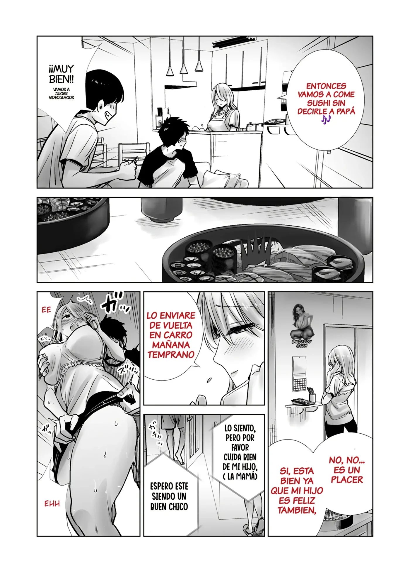 Tomodachi no Mama ga Boku no Dekachin de Ikimakutta Oshougatsu Otoshidama〈Soushuuhen〉| El Dia De Año Nuevo Cuando La Madre De Mi Amigo Se Vino sobre Mi gran Polla〈Recopilación〉 capítulo 1 página 24
