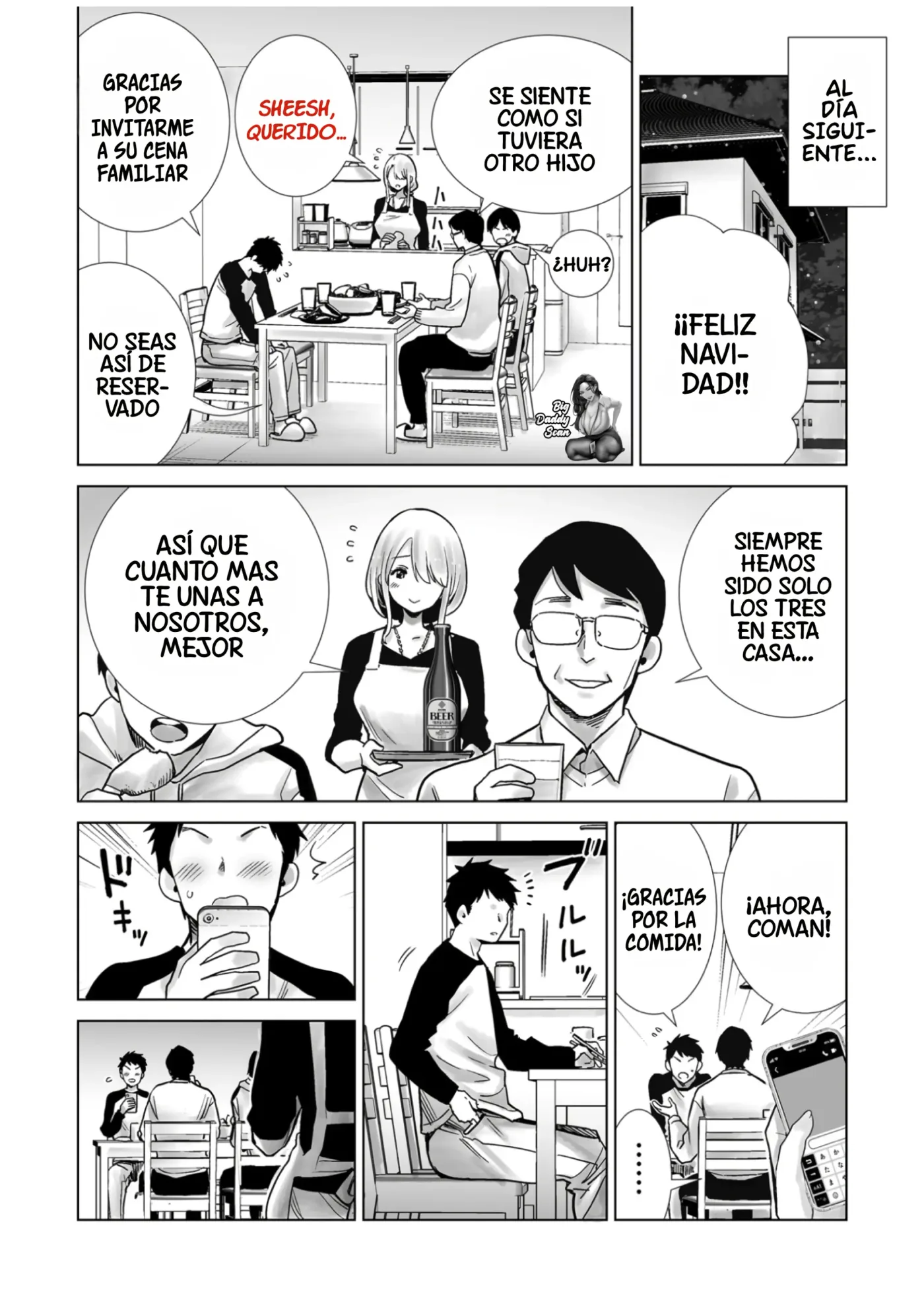 Tomodachi no Mama ga Boku no Dekachin de Ikimakutta Oshougatsu Otoshidama〈Soushuuhen〉| El Dia De Año Nuevo Cuando La Madre De Mi Amigo Se Vino sobre Mi gran Polla〈Recopilación〉 capítulo 1 página 99