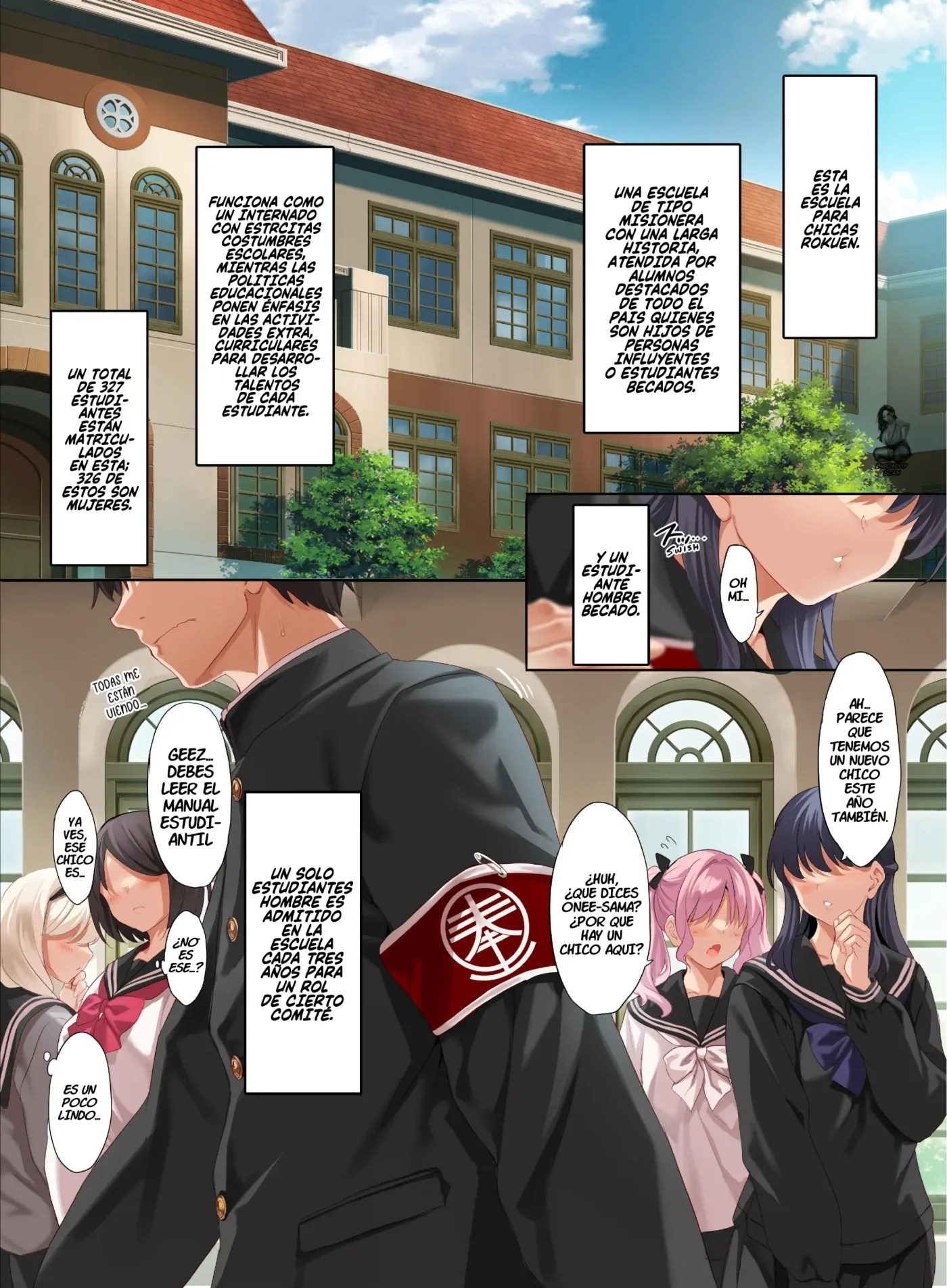 Jogakkou de Otoko Hitori na node Kousoku de Seiyoku no Hakeguchi ni Sareru Nichijou|El Unico Chico En Una Escuela Chicas Es Un Dildo Andante Autorizado Por La Escuela capítulo 1 página 2
