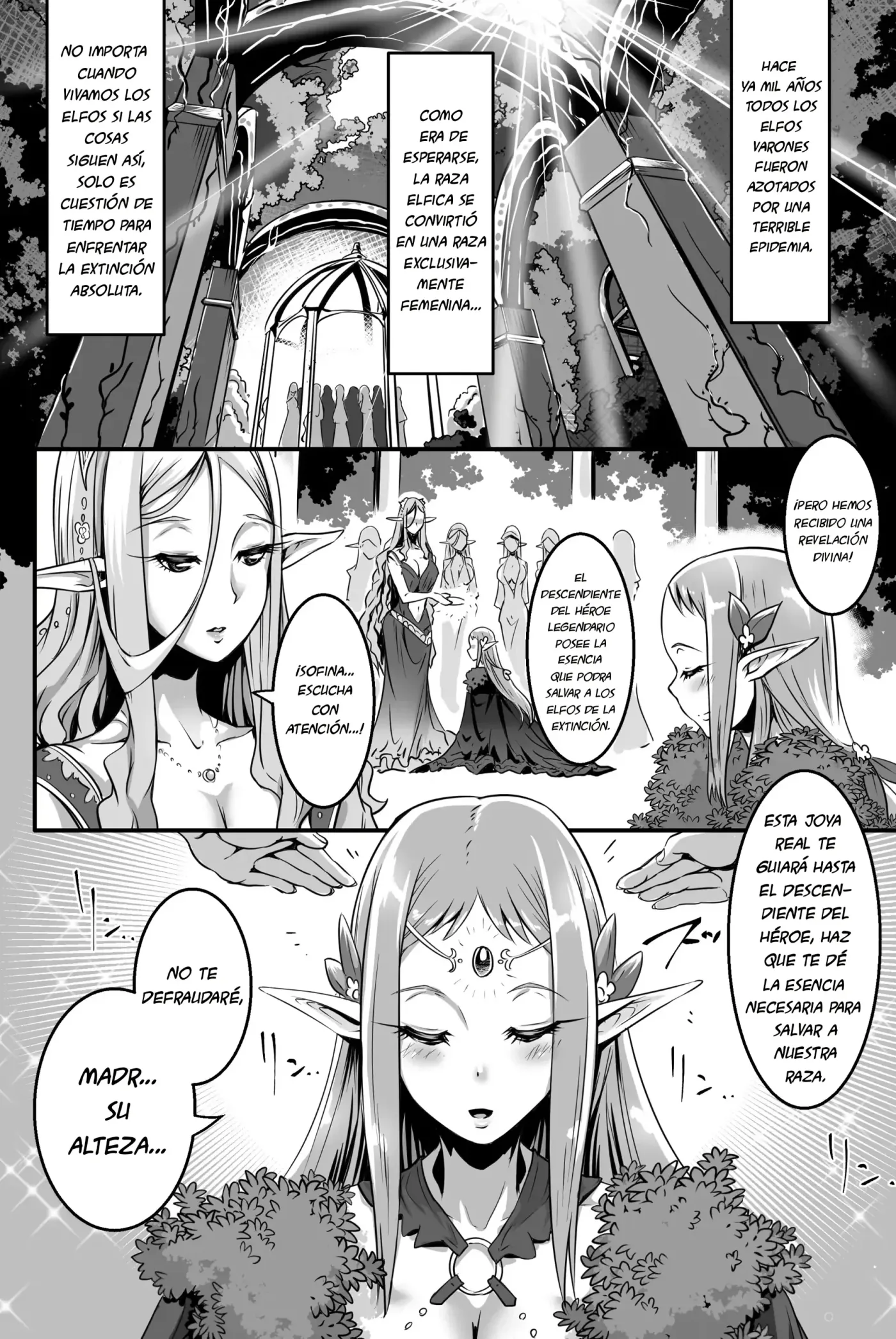 Kyonyuu Elf Hime Sofina ga Kita|Al Fin Ha llegado Sofina La Princesa Elfa De Pechos ¡¡Grandes!! capítulo 1 página 2
