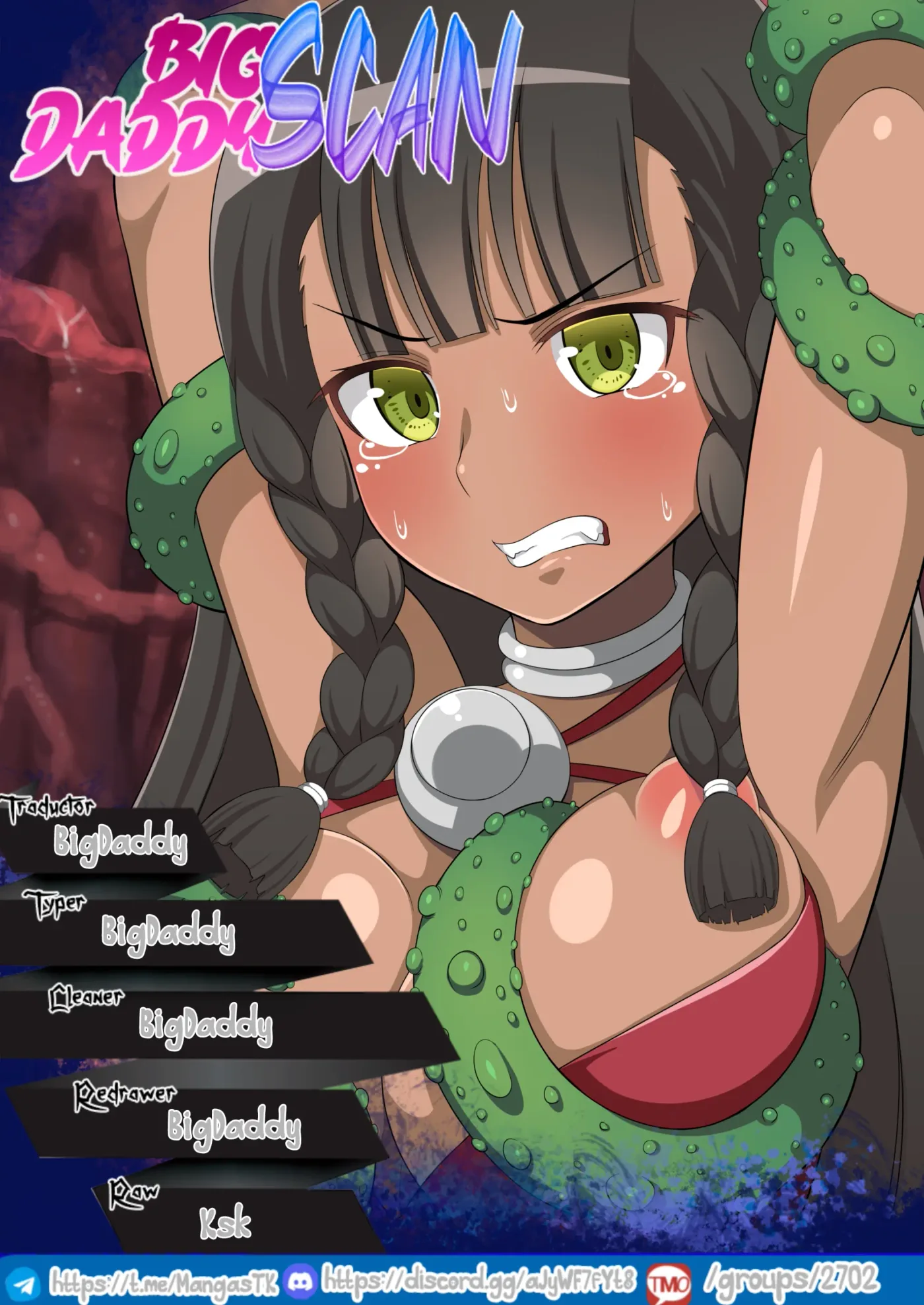 Kasshoku no Nyokenshi Tione ~Akuochi Sennou Shokushu Zecchou Jigoku~｜Tione, la caballero amazona de chocolate ~Un Infierno de Tentáculos que Corrompen y Lavan el Cerebro~ (decensored) capítulo 1 página 19