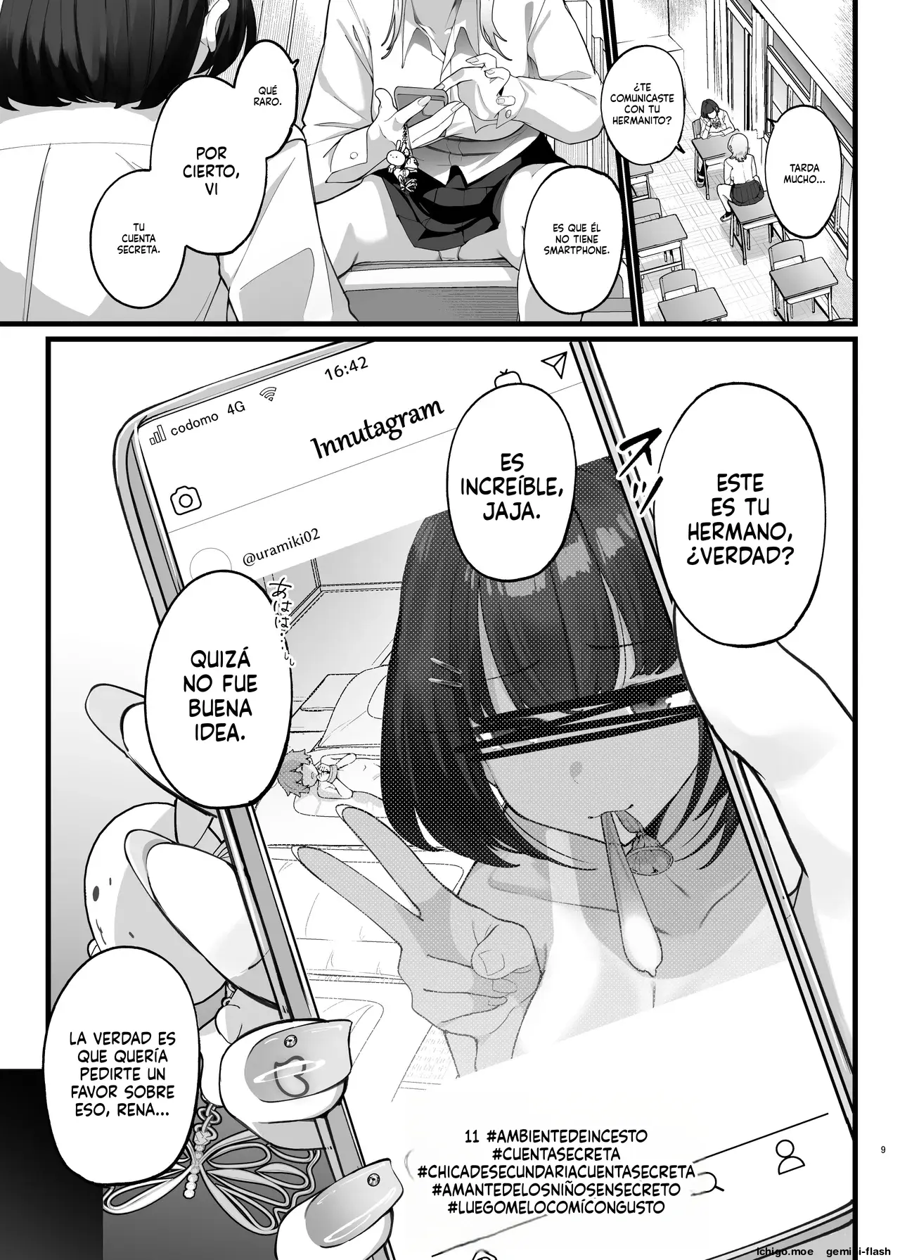 if Boku to Gasatsu na Onee no Seiyoku Shori Seikatsu ~Onee-chan wa Dare no Mono! Hen (Spanish) MTL capítulo 1 página 9