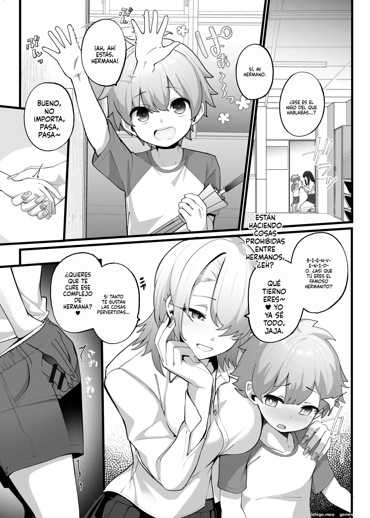 if Boku to Gasatsu na Onee no Seiyoku Shori Seikatsu ~Onee-chan wa Dare no Mono! Hen (Spanish) MTL capítulo 1 página 10