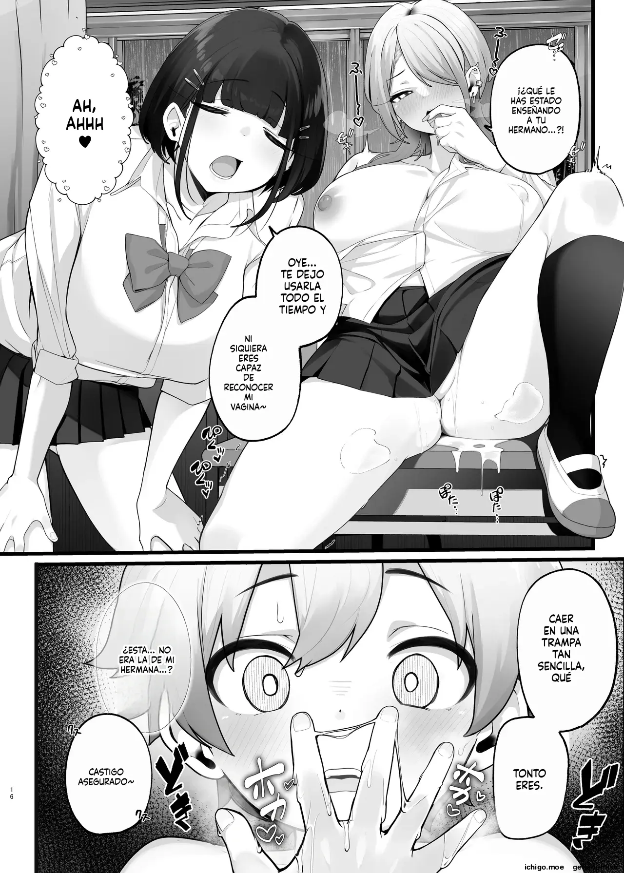 if Boku to Gasatsu na Onee no Seiyoku Shori Seikatsu ~Onee-chan wa Dare no Mono! Hen (Spanish) MTL capítulo 1 página 16