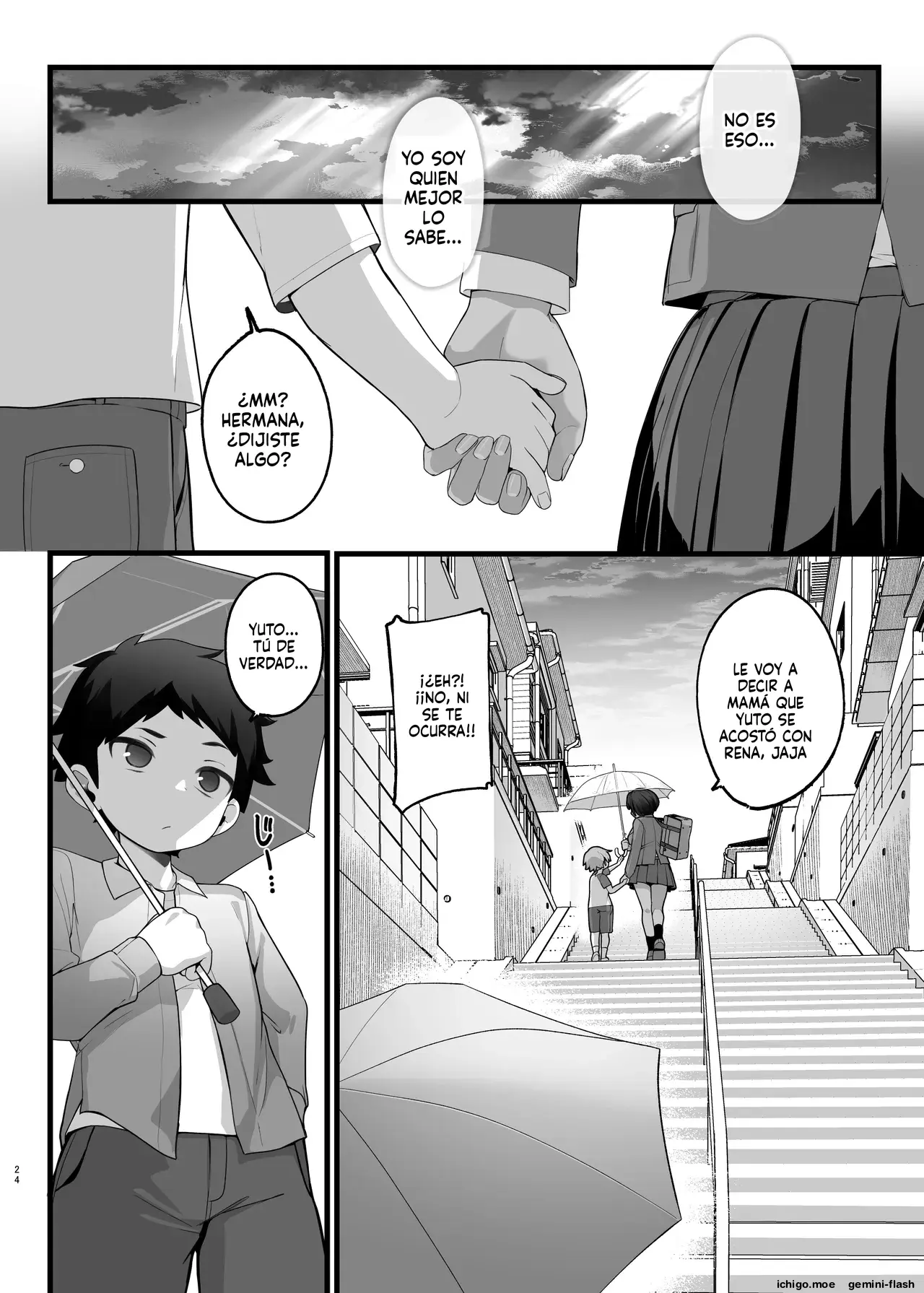 if Boku to Gasatsu na Onee no Seiyoku Shori Seikatsu ~Onee-chan wa Dare no Mono! Hen (Spanish) MTL capítulo 1 página 24