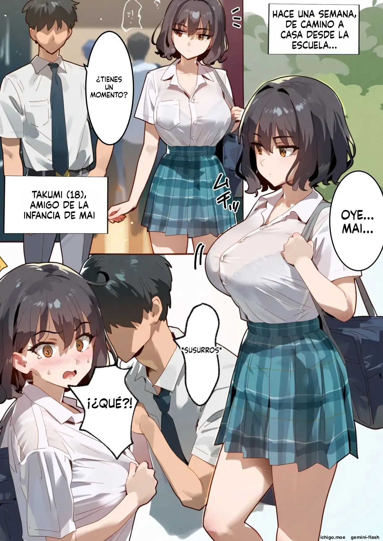 Takuran Meiichi Tanetsuke gifusankeno giri imoutonisare netorareta osananajimi (Spanish) MTL capítulo 1 página 112