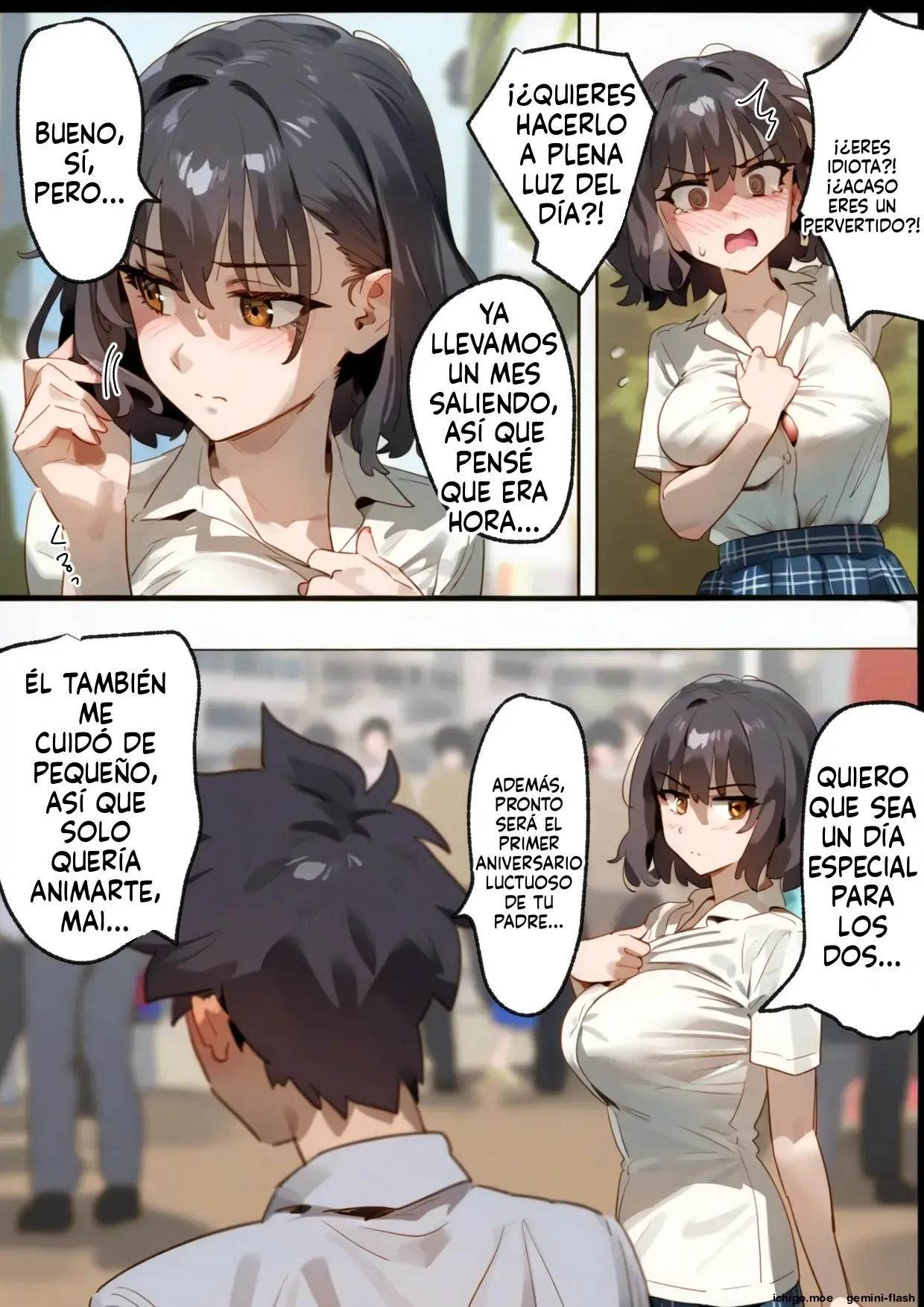 Takuran Meiichi Tanetsuke gifusankeno giri imoutonisare netorareta osananajimi (Spanish) MTL capítulo 1 página 113