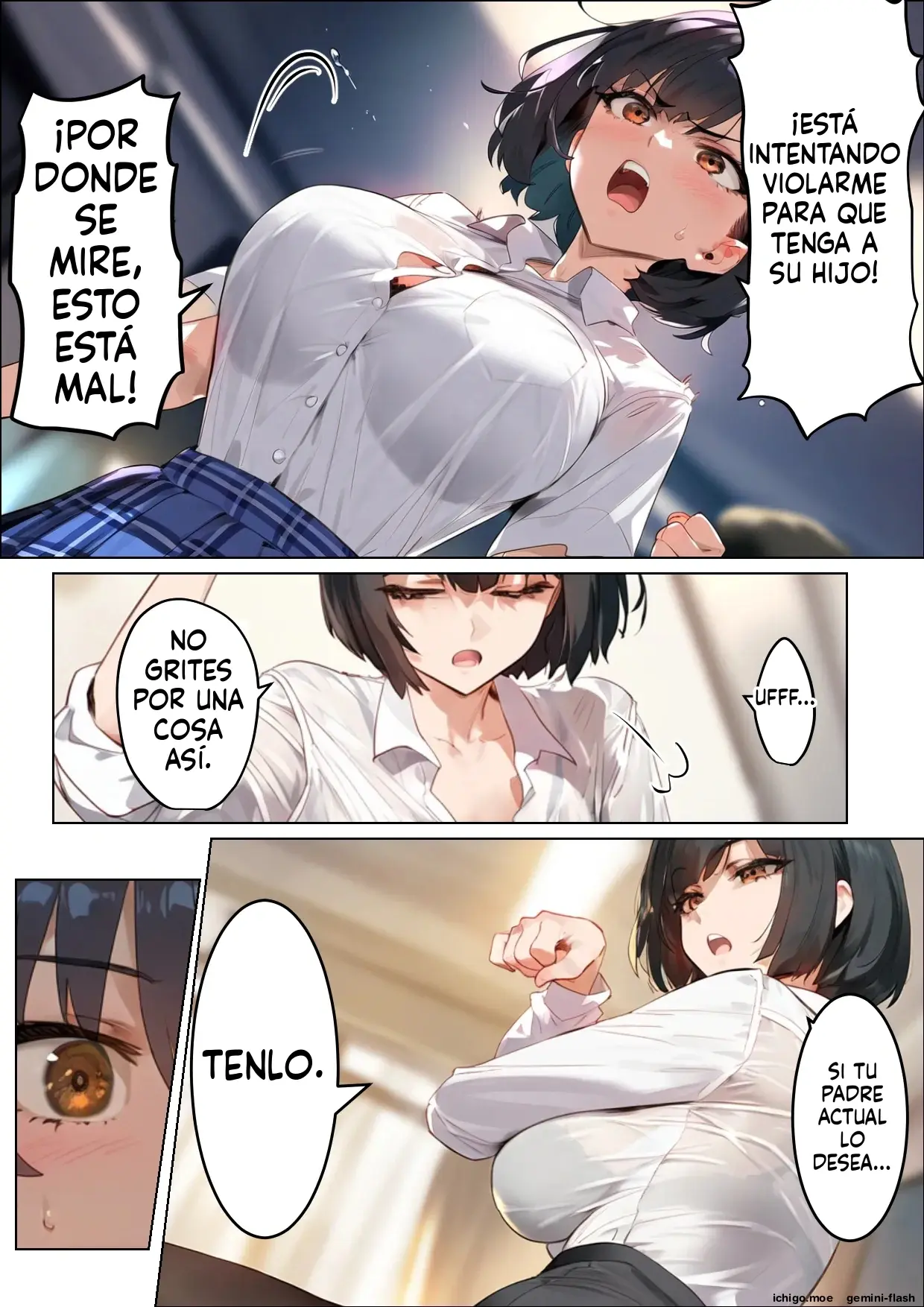 Takuran Meiichi Tanetsuke gifusankeno giri imoutonisare netorareta osananajimi (Spanish) MTL capítulo 1 página 215
