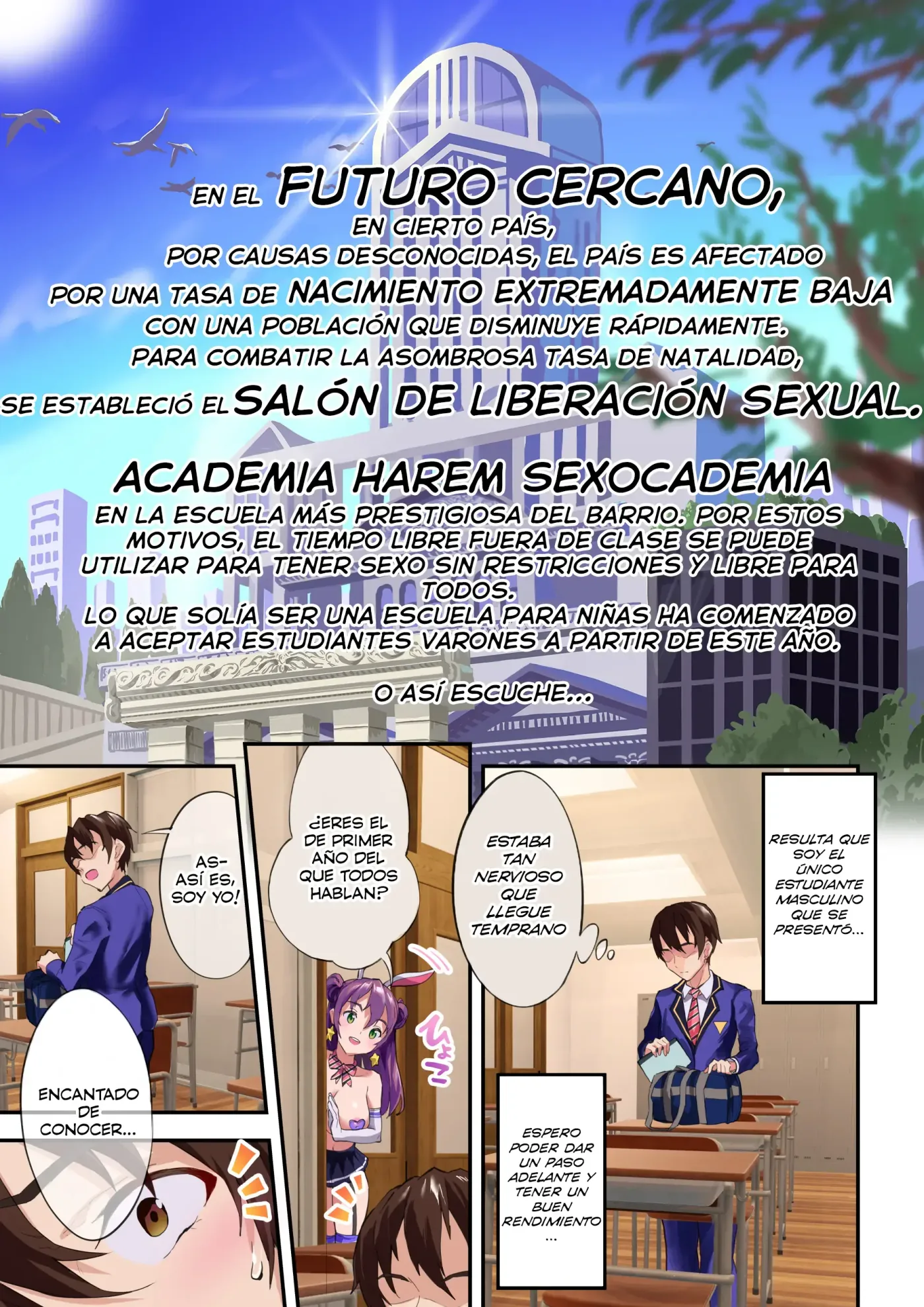 Mi Harem Sexocademia Spanish capítulo 1 página 2