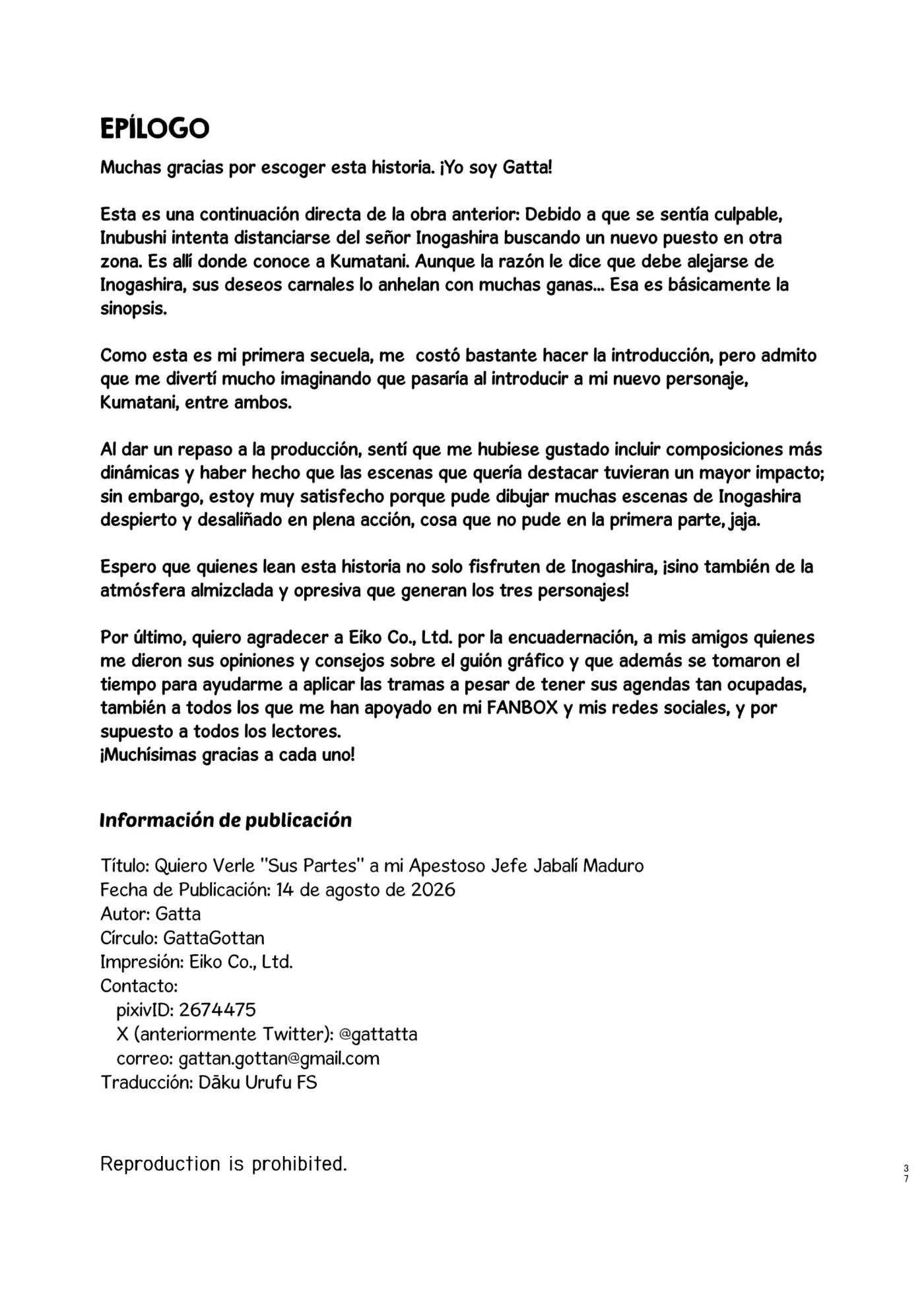 ¡Quiero Verle "Sus Partes" a mi Apestoso Jefe Jabalí Maduro! 2 capítulo 1 página 34