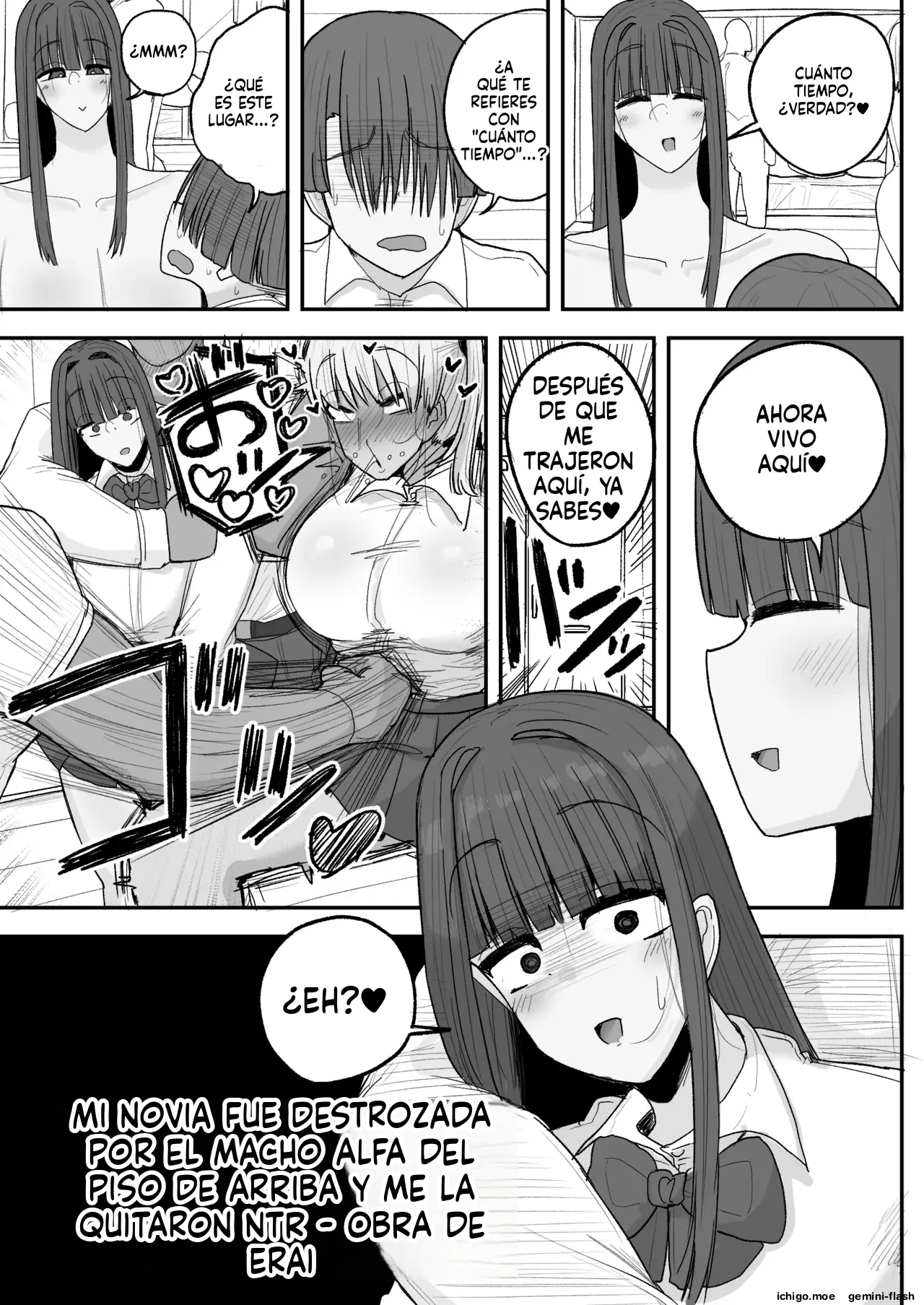 Boku no kanojo wa ue no kai no tsuyo osu ni bokobokoni sa rete NTR re chaimashita (Spanish) MTL capítulo 1 página 8
