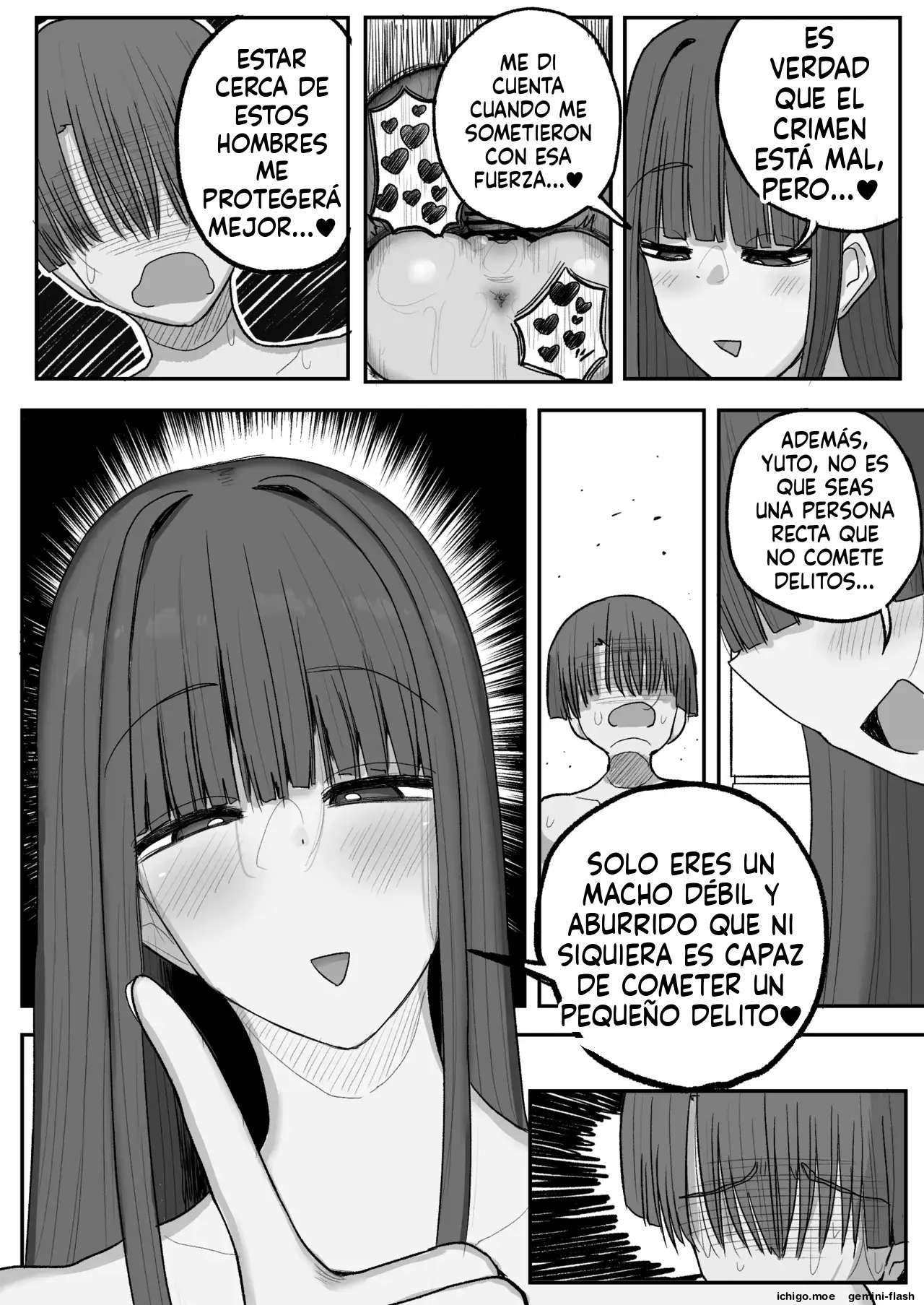 Boku no kanojo wa ue no kai no tsuyo osu ni bokobokoni sa rete NTR re chaimashita (Spanish) MTL capítulo 1 página 13