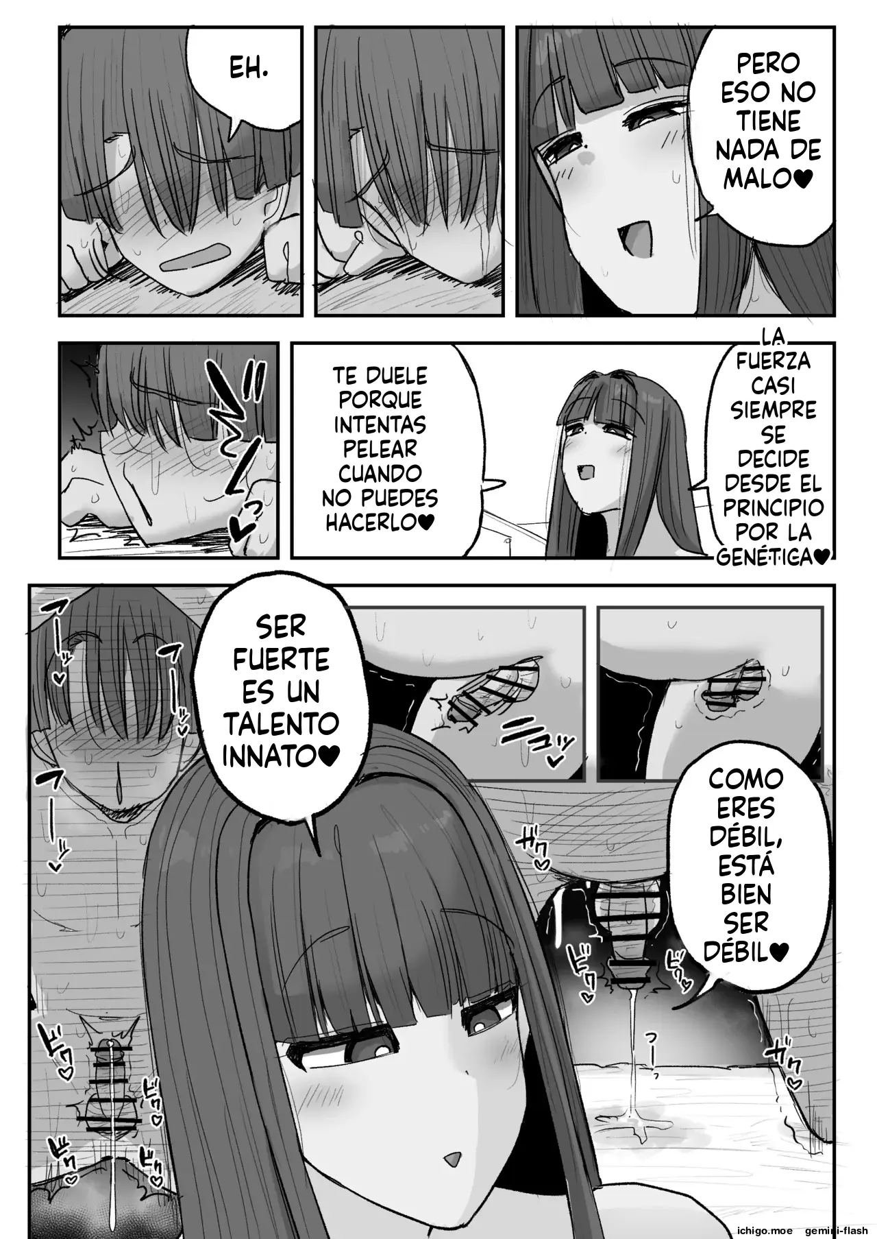 Boku no kanojo wa ue no kai no tsuyo osu ni bokobokoni sa rete NTR re chaimashita (Spanish) MTL capítulo 1 página 32