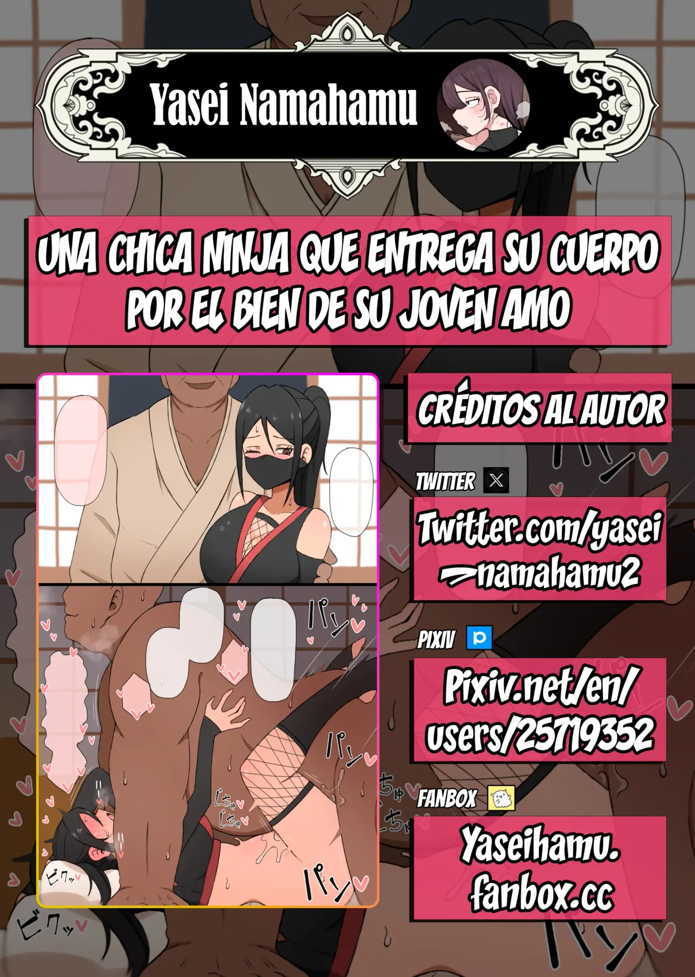 Una chica ninja que entrega su cuerpo por el bien de su joven amo capítulo 1 página 2