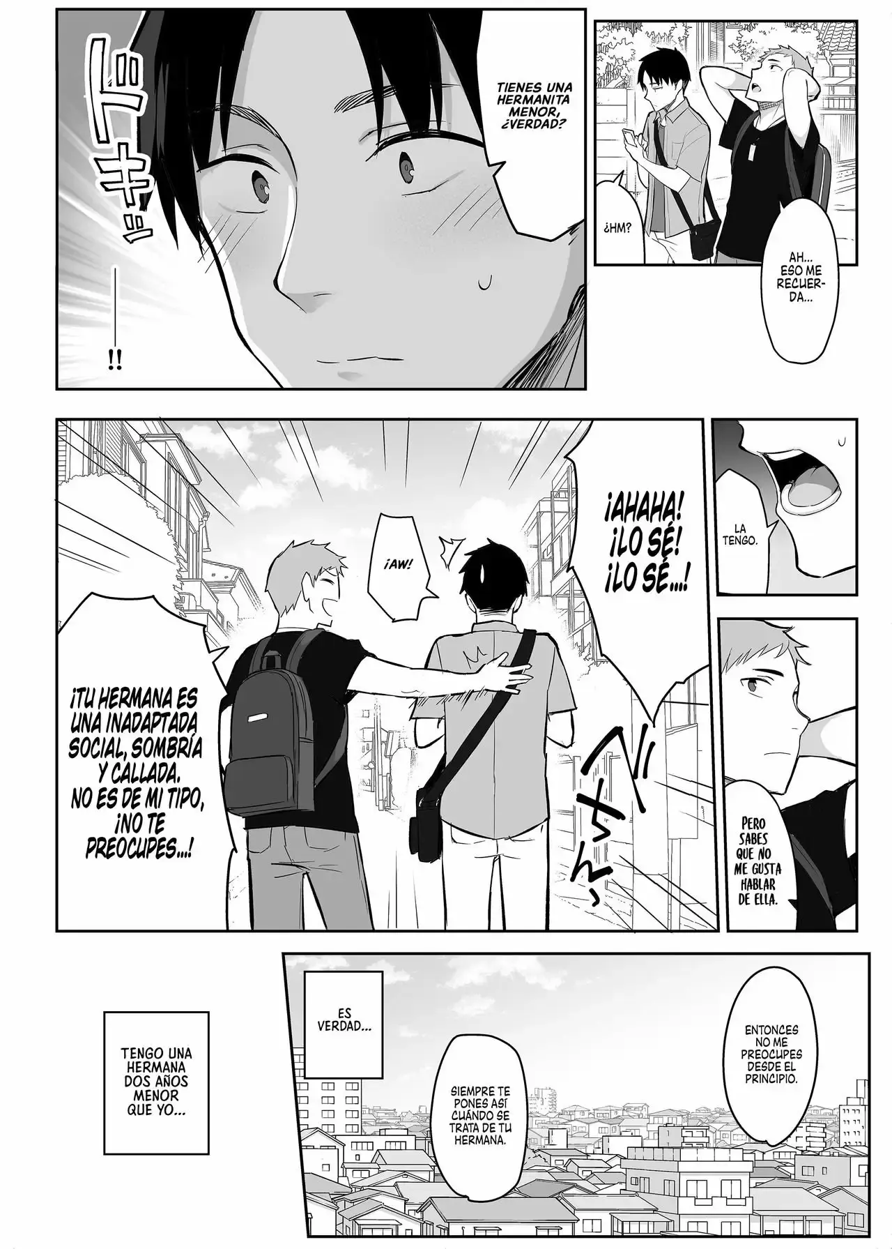 Ichibocchi (Ichinomiya Yuu)] Moto InCha no Kyonyuu Yariman Imouto ga Erosugite, Onii-chan wa Mou...!! 1-3 | ¡¡Mi Hermanita Quien era una Comelibros se Convirtió en una Puta de grandes Tetas...!! 1-4 capítulo 1 página 3