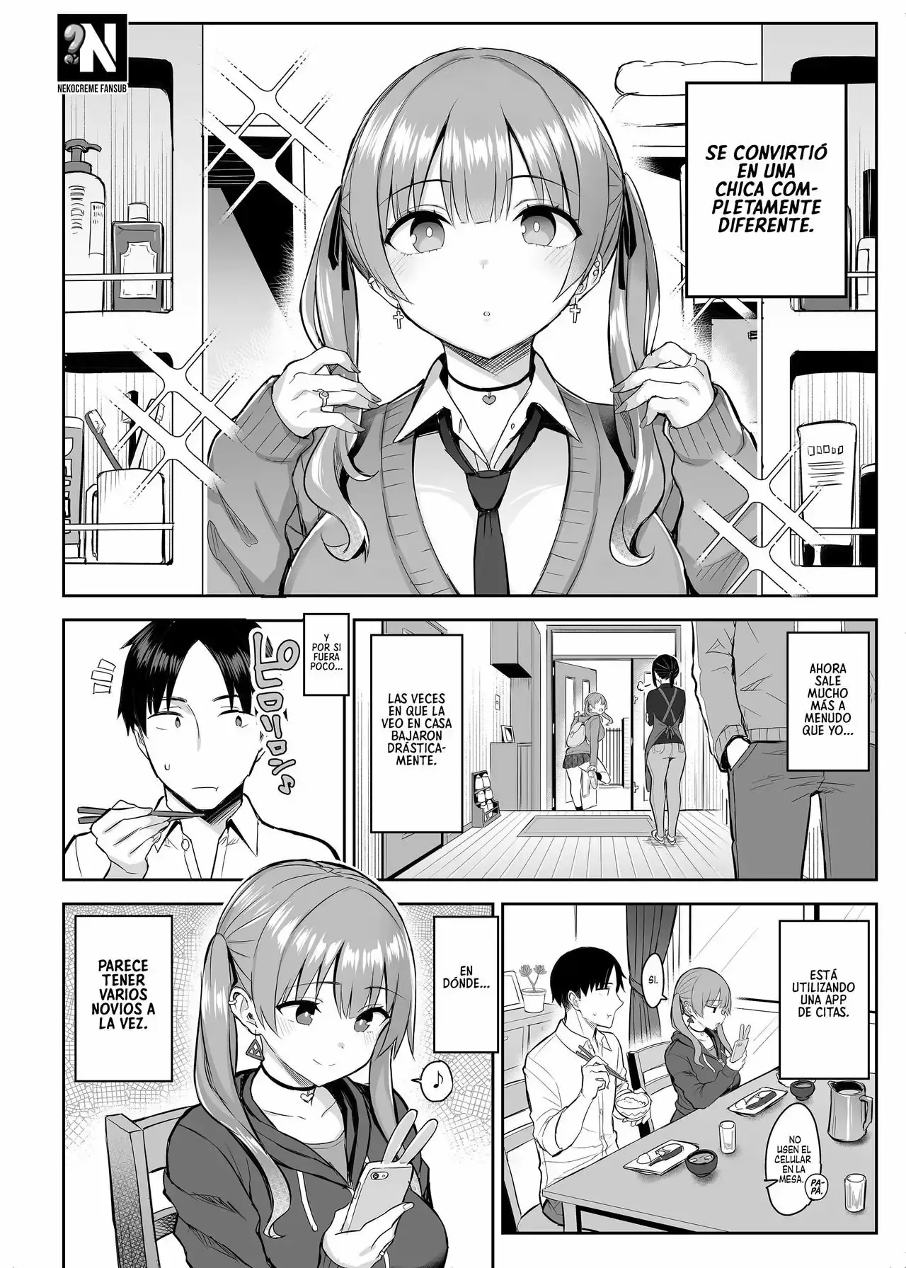 Ichibocchi (Ichinomiya Yuu)] Moto InCha no Kyonyuu Yariman Imouto ga Erosugite, Onii-chan wa Mou...!! 1-3 | ¡¡Mi Hermanita Quien era una Comelibros se Convirtió en una Puta de grandes Tetas...!! 1-4 capítulo 1 página 5