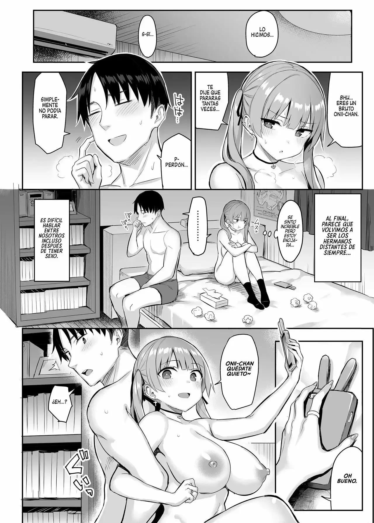Ichibocchi (Ichinomiya Yuu)] Moto InCha no Kyonyuu Yariman Imouto ga Erosugite, Onii-chan wa Mou...!! 1-3 | ¡¡Mi Hermanita Quien era una Comelibros se Convirtió en una Puta de grandes Tetas...!! 1-4 capítulo 1 página 37
