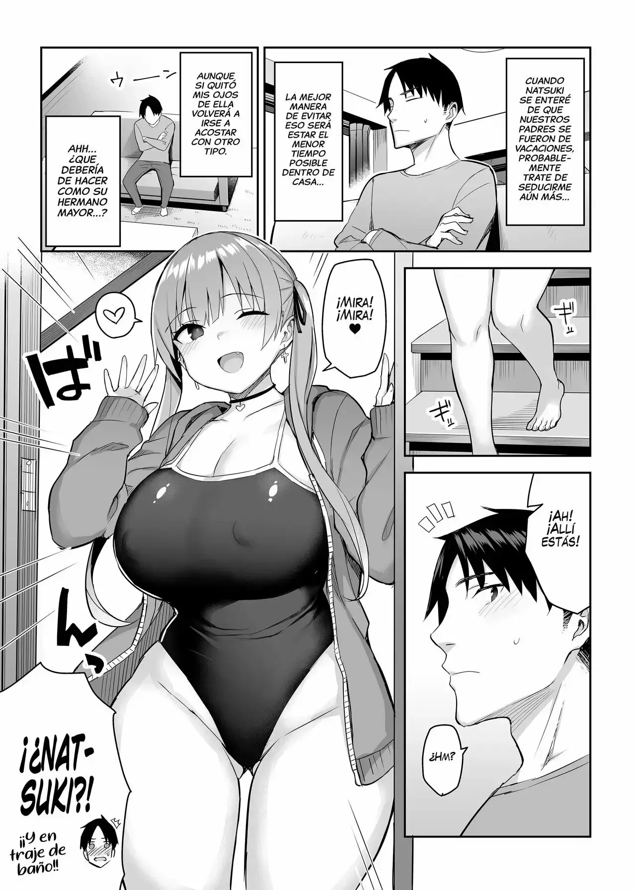 Ichibocchi (Ichinomiya Yuu)] Moto InCha no Kyonyuu Yariman Imouto ga Erosugite, Onii-chan wa Mou...!! 1-3 | ¡¡Mi Hermanita Quien era una Comelibros se Convirtió en una Puta de grandes Tetas...!! 1-4 capítulo 1 página 51