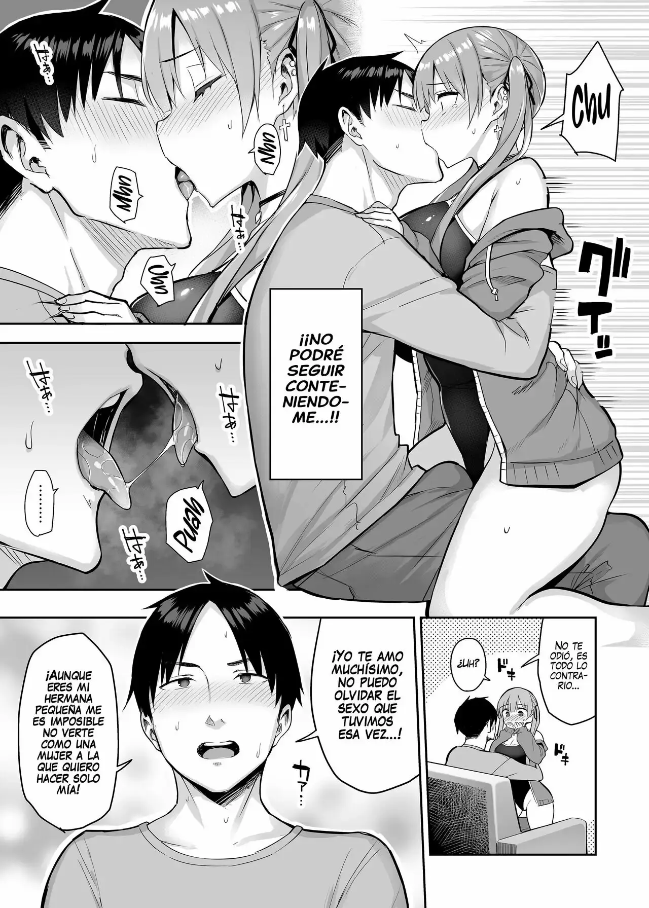 Ichibocchi (Ichinomiya Yuu)] Moto InCha no Kyonyuu Yariman Imouto ga Erosugite, Onii-chan wa Mou...!! 1-3 | ¡¡Mi Hermanita Quien era una Comelibros se Convirtió en una Puta de grandes Tetas...!! 1-4 capítulo 1 página 55