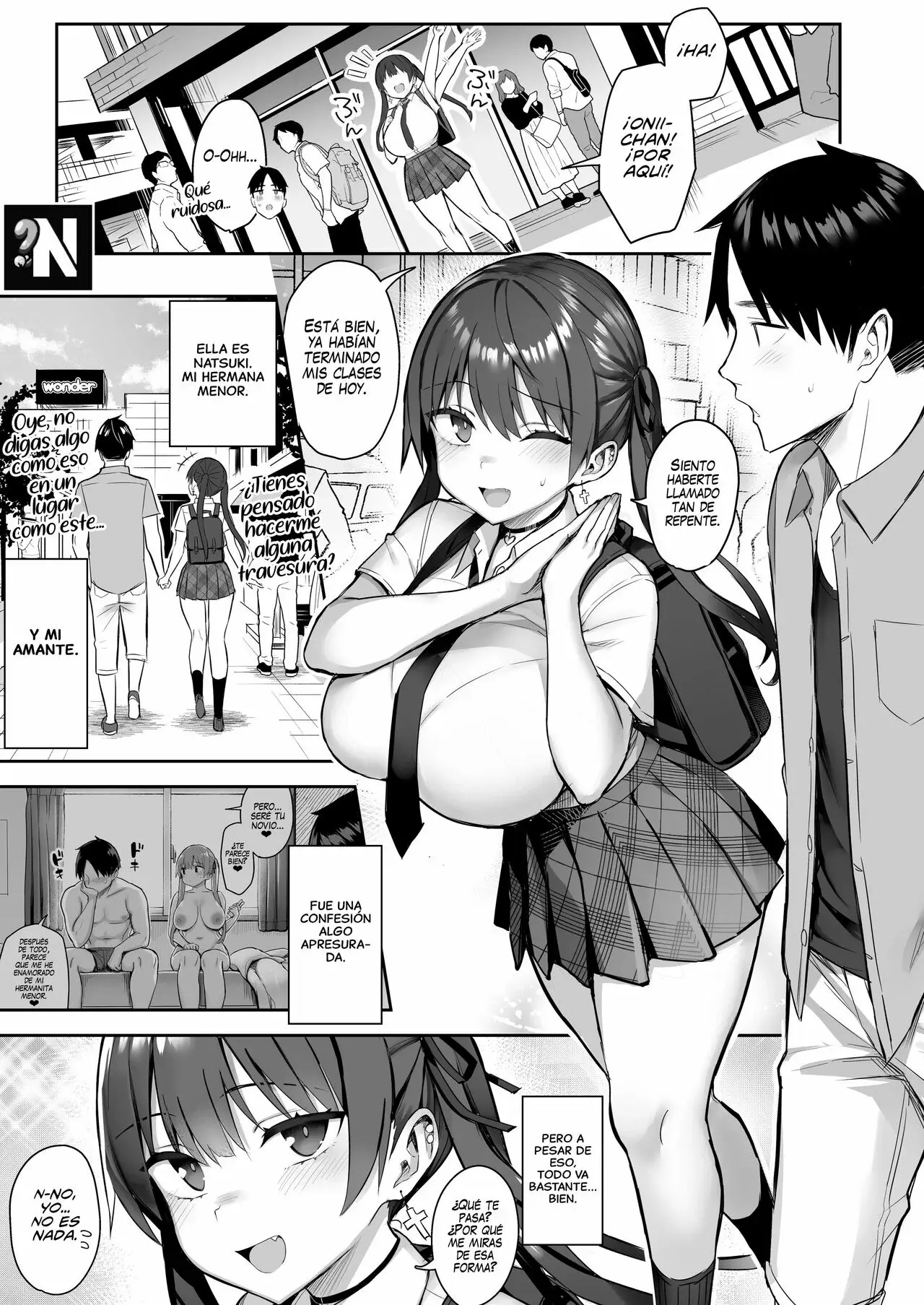 Ichibocchi (Ichinomiya Yuu)] Moto InCha no Kyonyuu Yariman Imouto ga Erosugite, Onii-chan wa Mou...!! 1-3 | ¡¡Mi Hermanita Quien era una Comelibros se Convirtió en una Puta de grandes Tetas...!! 1-4 capítulo 1 página 84
