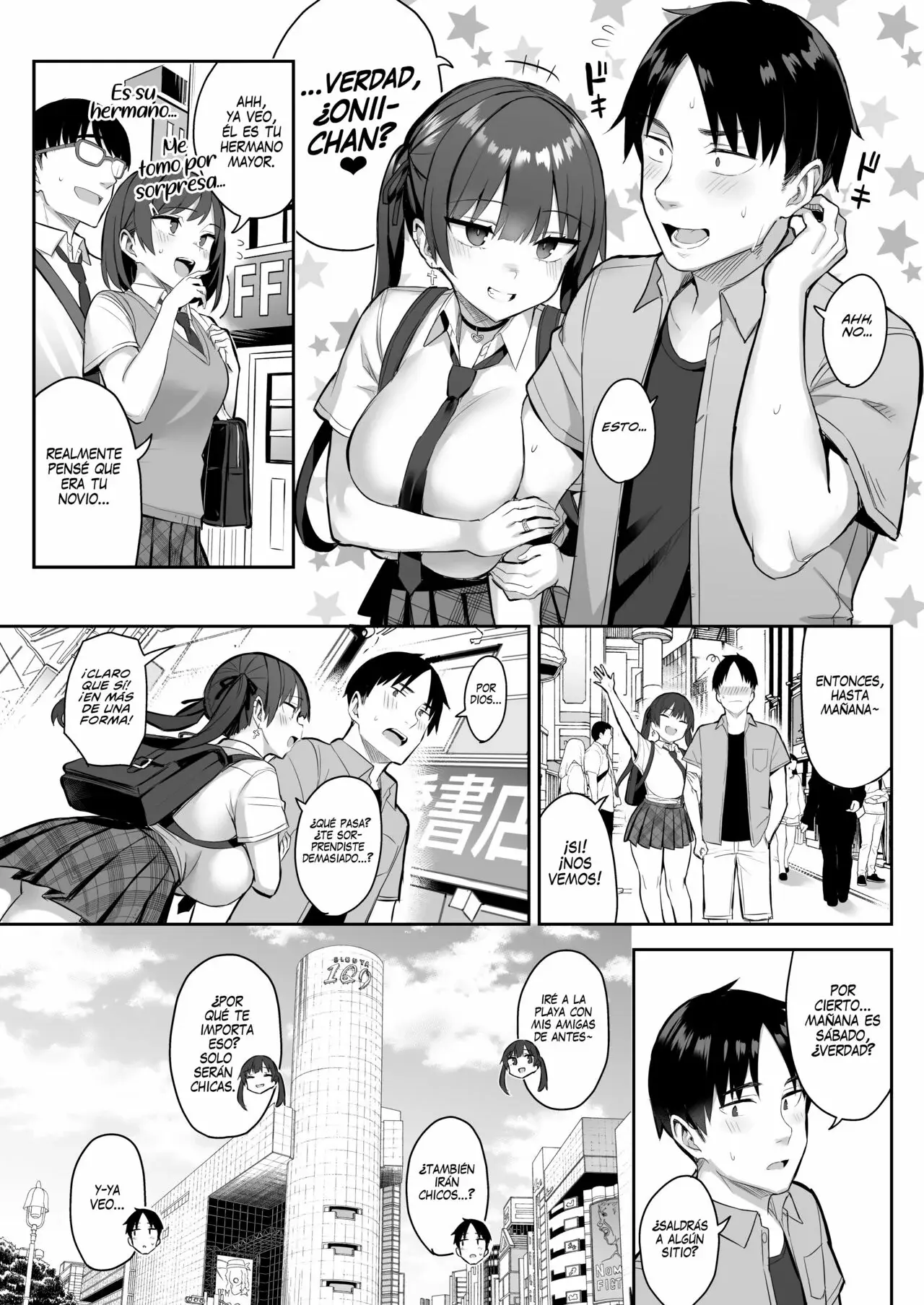 Ichibocchi (Ichinomiya Yuu)] Moto InCha no Kyonyuu Yariman Imouto ga Erosugite, Onii-chan wa Mou...!! 1-3 | ¡¡Mi Hermanita Quien era una Comelibros se Convirtió en una Puta de grandes Tetas...!! 1-4 capítulo 1 página 86