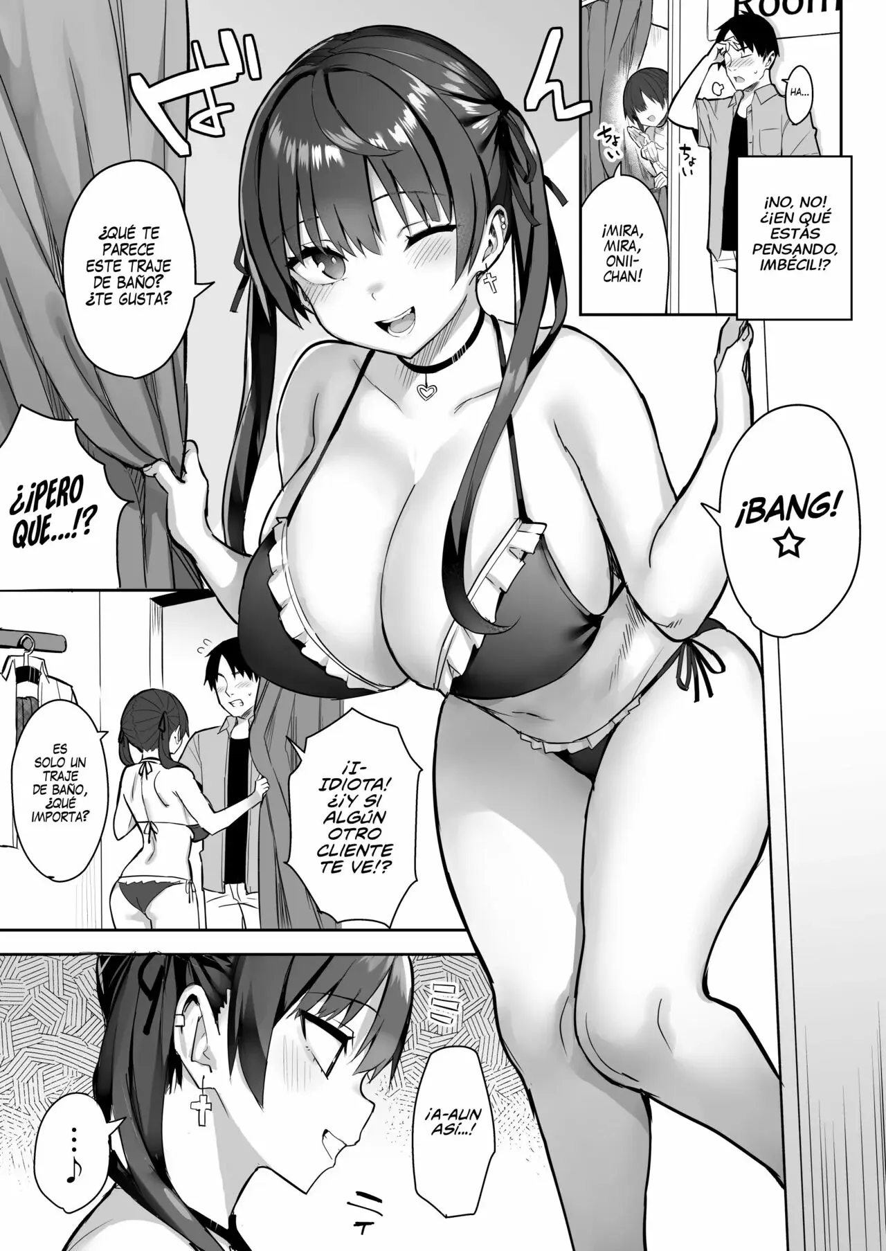 Ichibocchi (Ichinomiya Yuu)] Moto InCha no Kyonyuu Yariman Imouto ga Erosugite, Onii-chan wa Mou...!! 1-3 | ¡¡Mi Hermanita Quien era una Comelibros se Convirtió en una Puta de grandes Tetas...!! 1-4 capítulo 1 página 88