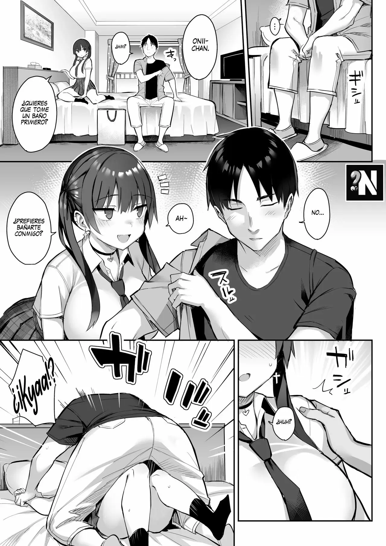 Ichibocchi (Ichinomiya Yuu)] Moto InCha no Kyonyuu Yariman Imouto ga Erosugite, Onii-chan wa Mou...!! 1-3 | ¡¡Mi Hermanita Quien era una Comelibros se Convirtió en una Puta de grandes Tetas...!! 1-4 capítulo 1 página 100