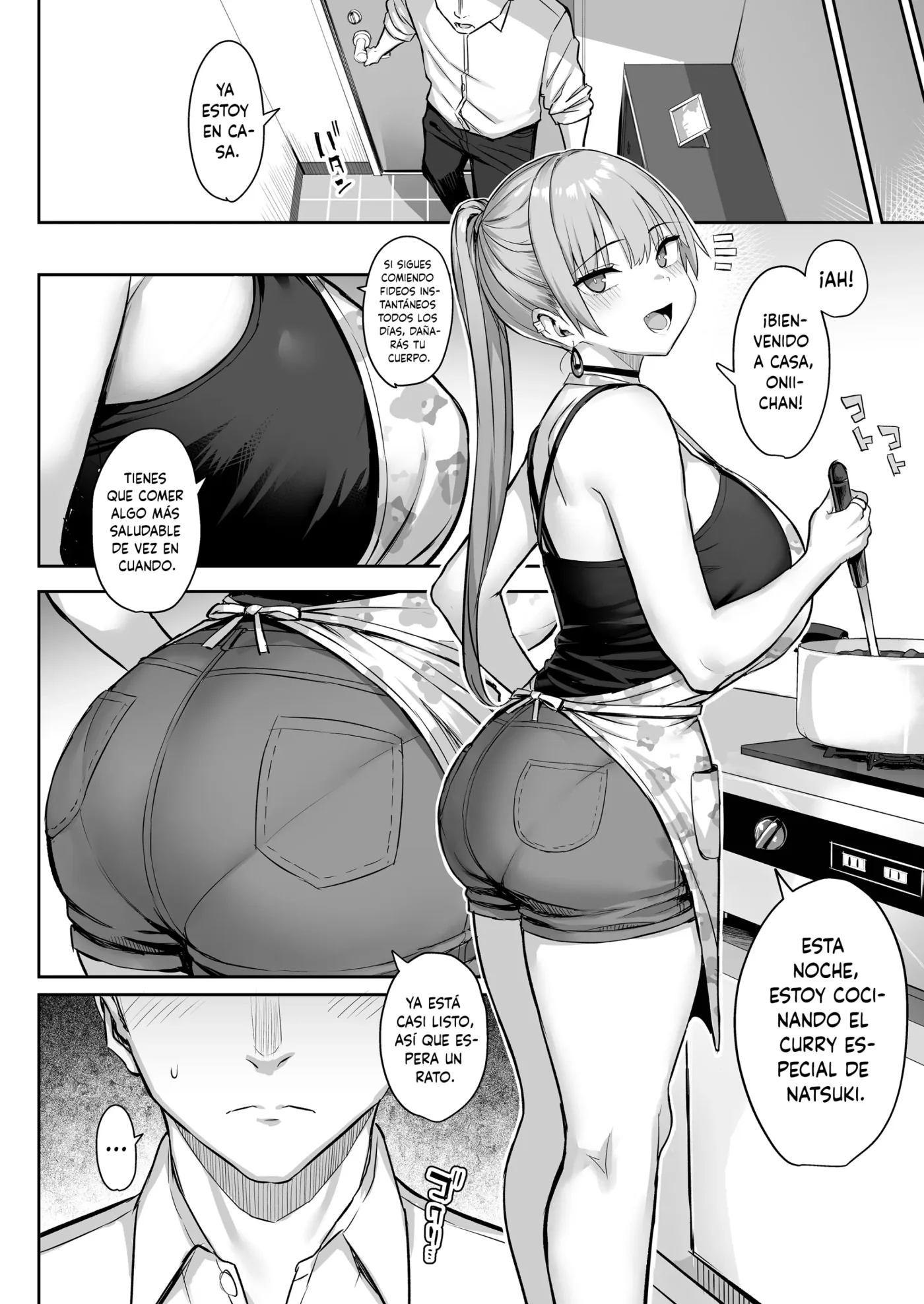 Ichibocchi (Ichinomiya Yuu)] Moto InCha no Kyonyuu Yariman Imouto ga Erosugite, Onii-chan wa Mou...!! 1-3 | ¡¡Mi Hermanita Quien era una Comelibros se Convirtió en una Puta de grandes Tetas...!! 1-4 capítulo 1 página 149