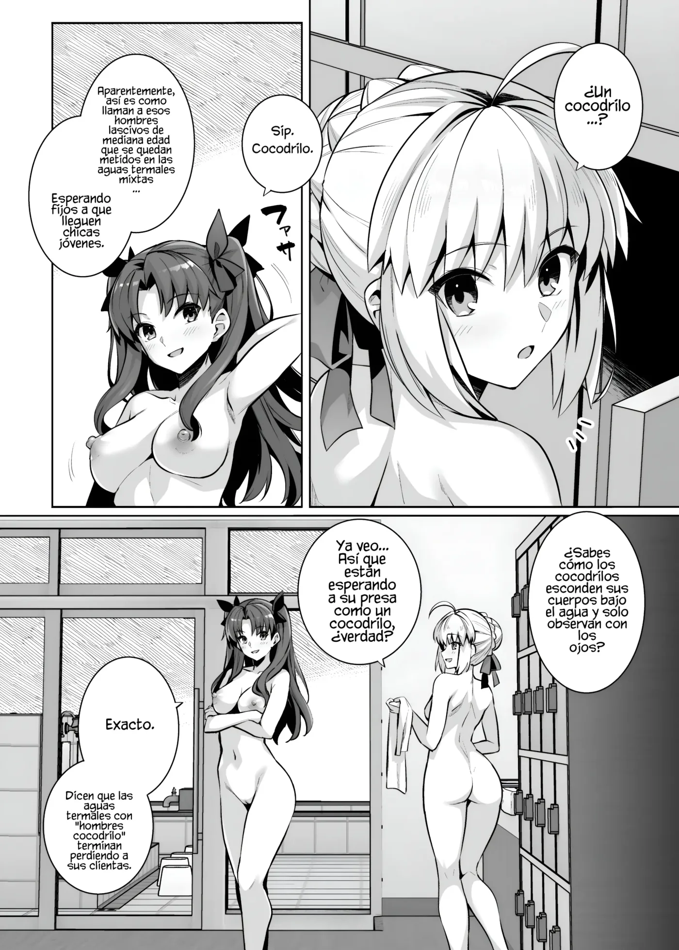 Saber-san Yarimoku Nanpamachi Onsen Hen - Saber-san Espera Ser Ligada En Las Aguas Termales capítulo 1 página 3