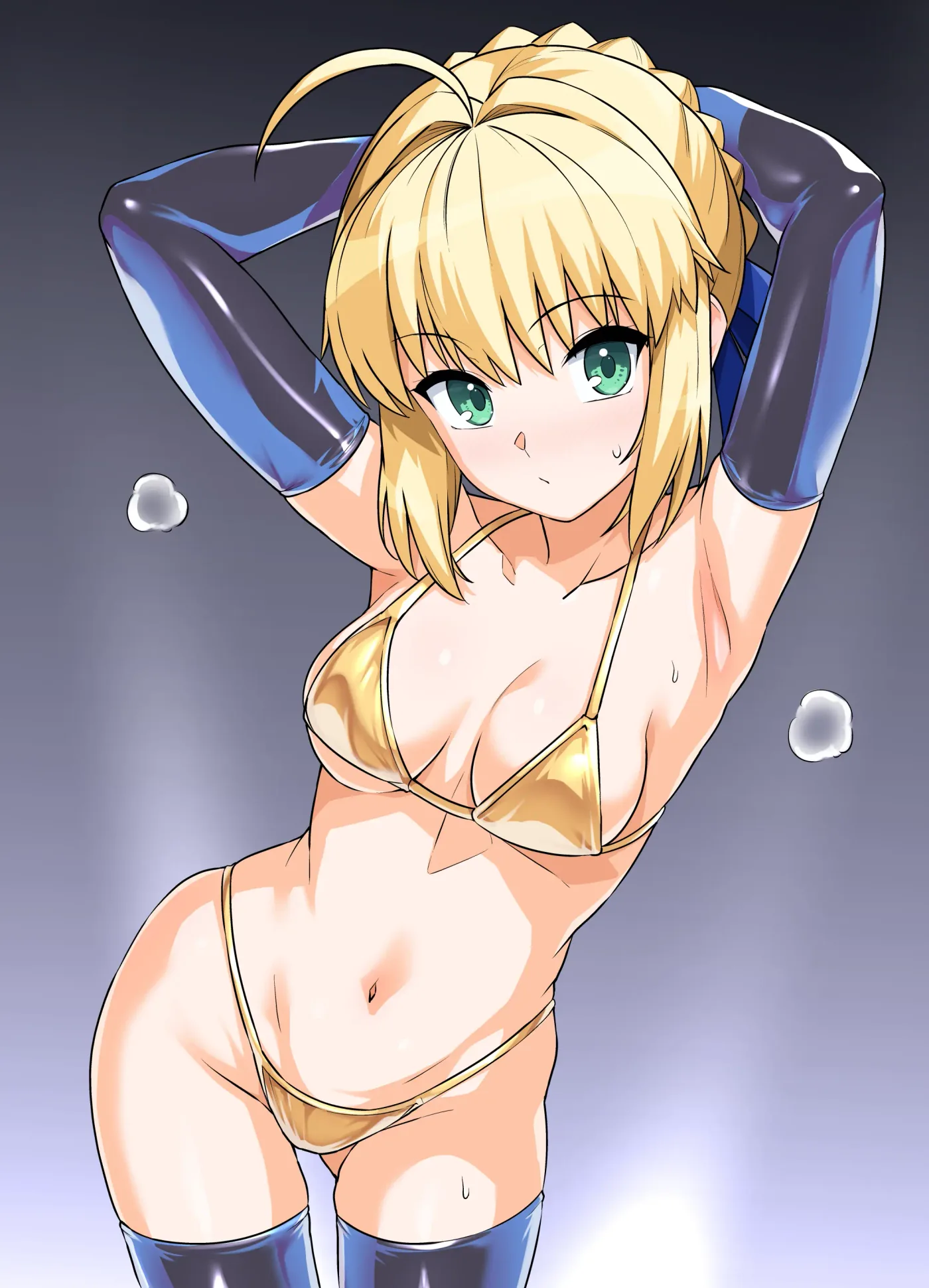 Saber-san Yarimoku Nanpamachi Onsen Hen - Saber-san Espera Ser Ligada En Las Aguas Termales capítulo 1 página 50