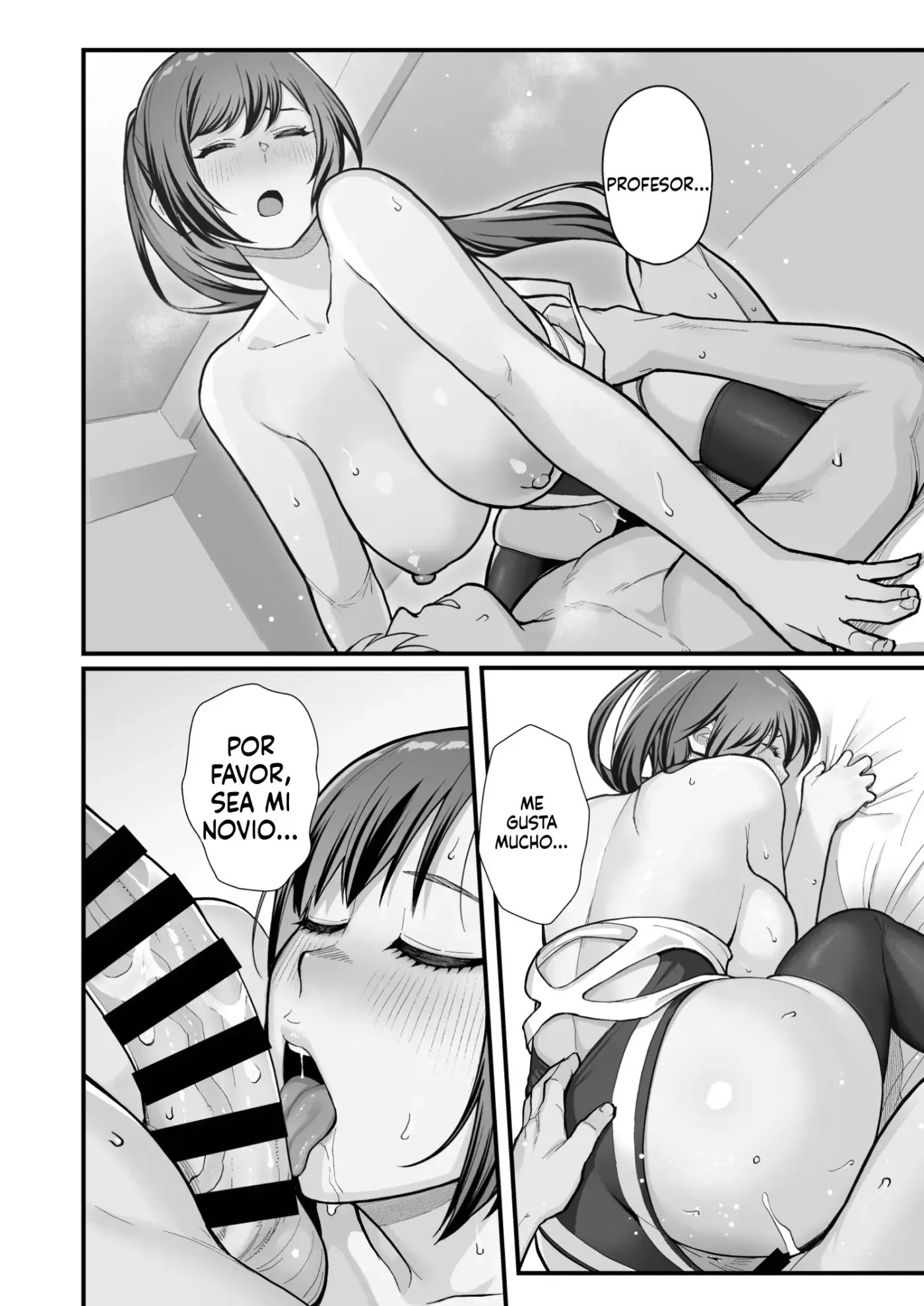 Un Libro Sobre Una Cita En Un Love Hotel, Teniendo Sexo Con Una Madre E Hija A Través De La Pared capítulo 1 página 36